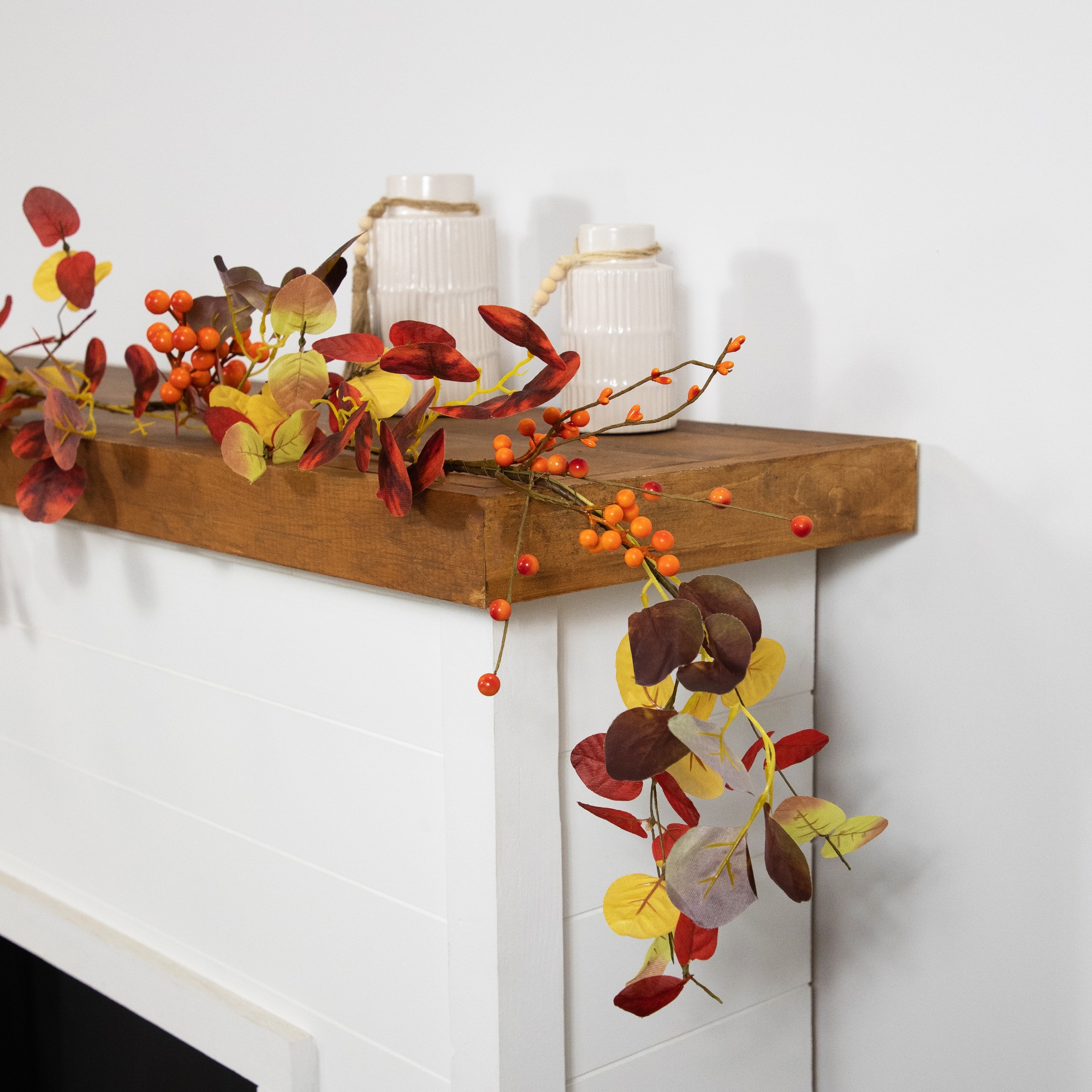 5ft. Berries & Maple Leaves Artificial Fall Harvest Garland