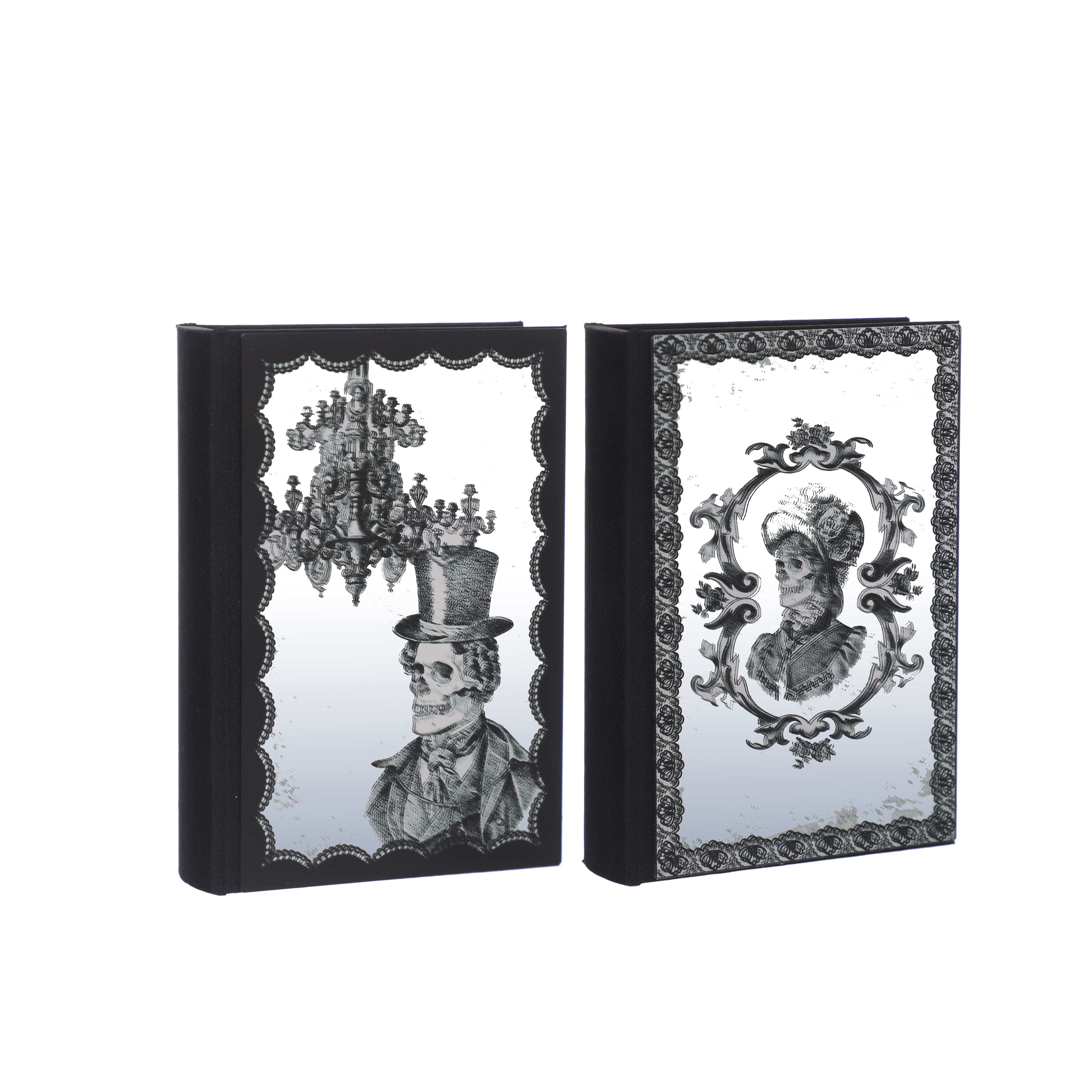 Assorted 8&#x22; Mirror Skeleton Tabletop Faux Glass Book, 1pc. by Ashland&#xAE;