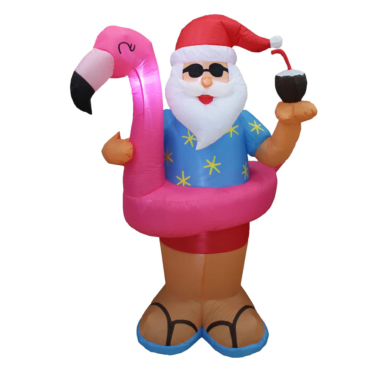 6ft. Inflatable Christmas Beach Party Santa | Michaels