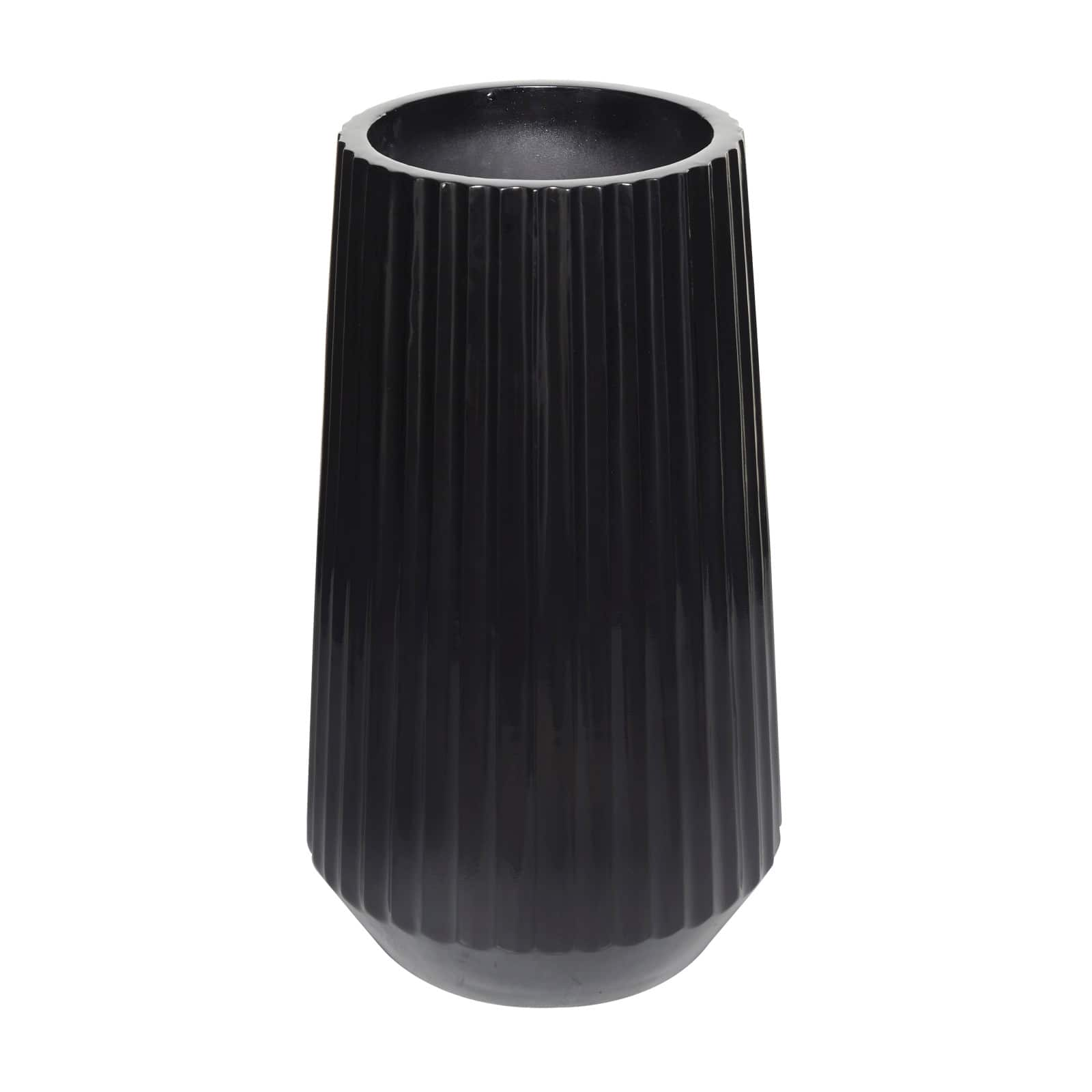 2.5ft. Black Modern Vase