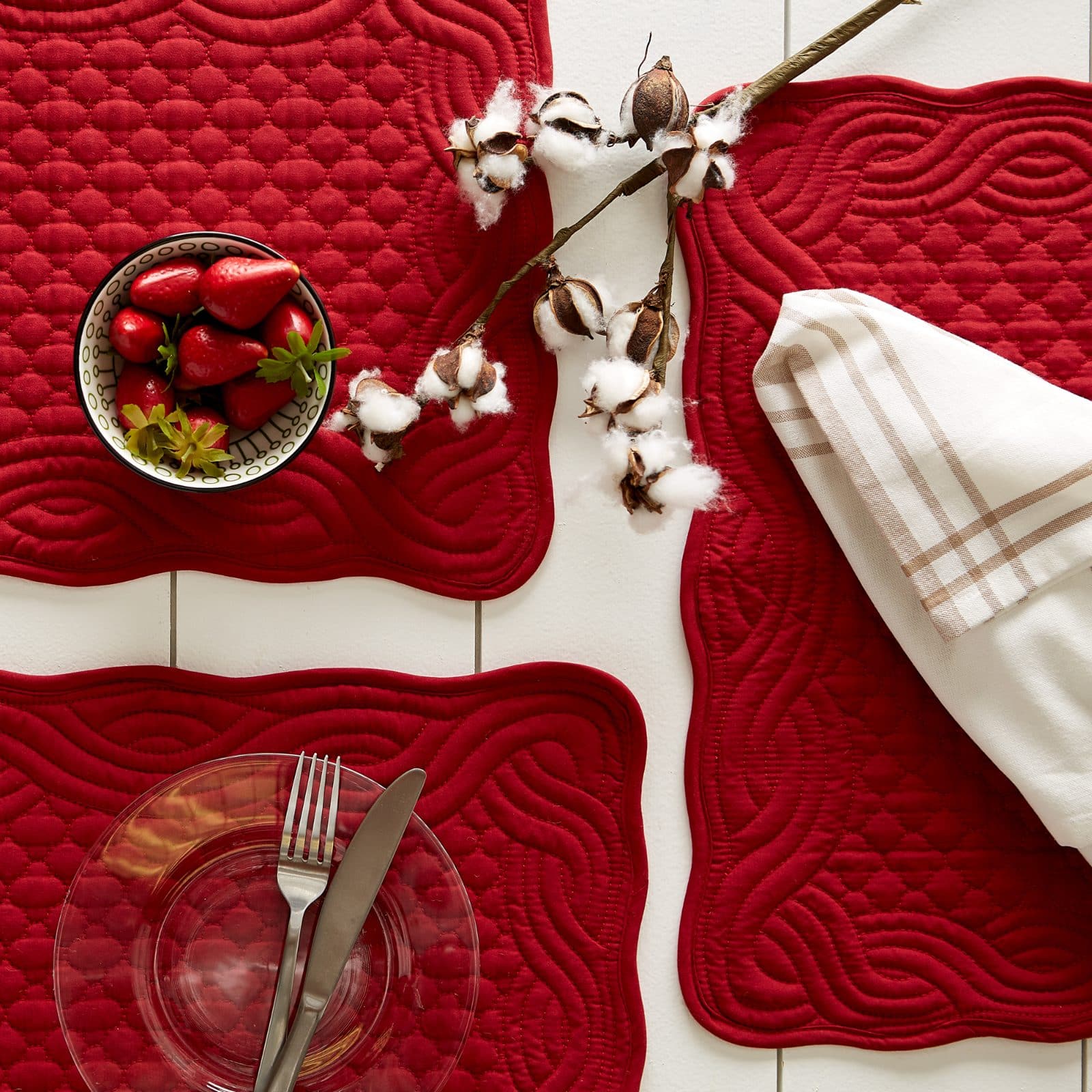 DII® Quilted Farmhouse Placemats, 6ct. Michaels