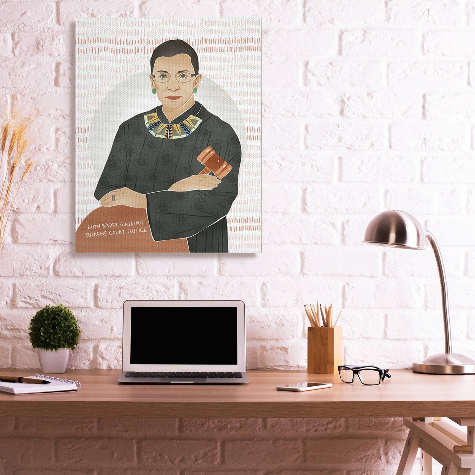Stupell Industries Judge Ginsburg With Gavel Wall Art