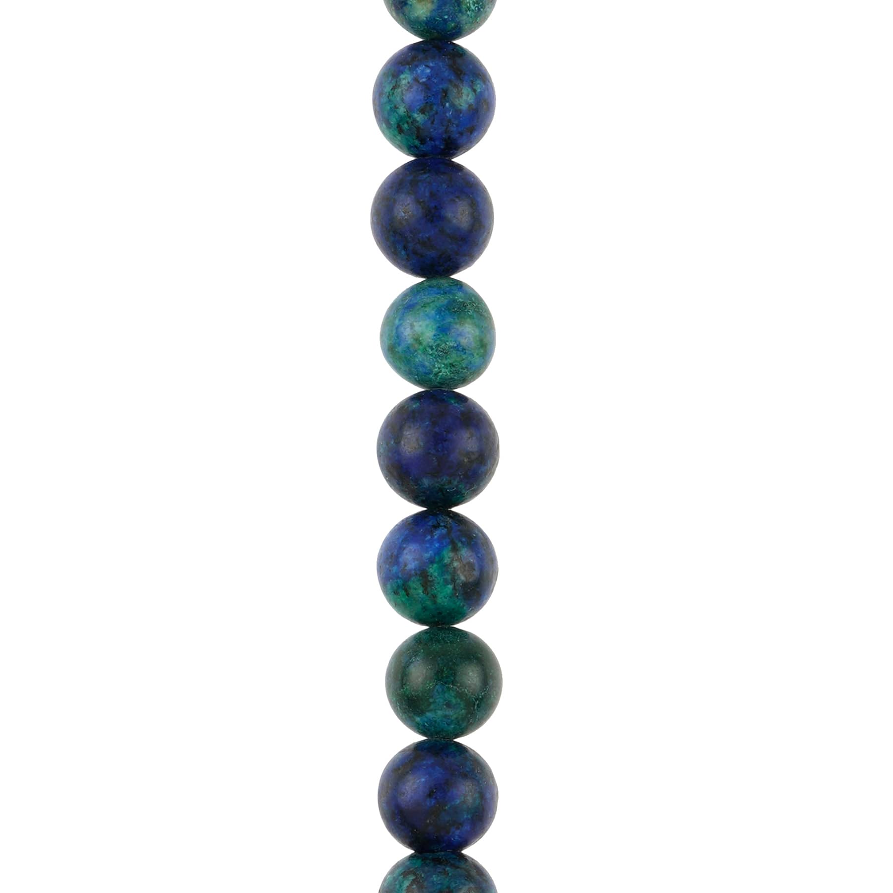 Perles rondes en chrysocolle de 10 mm de Bead Landing