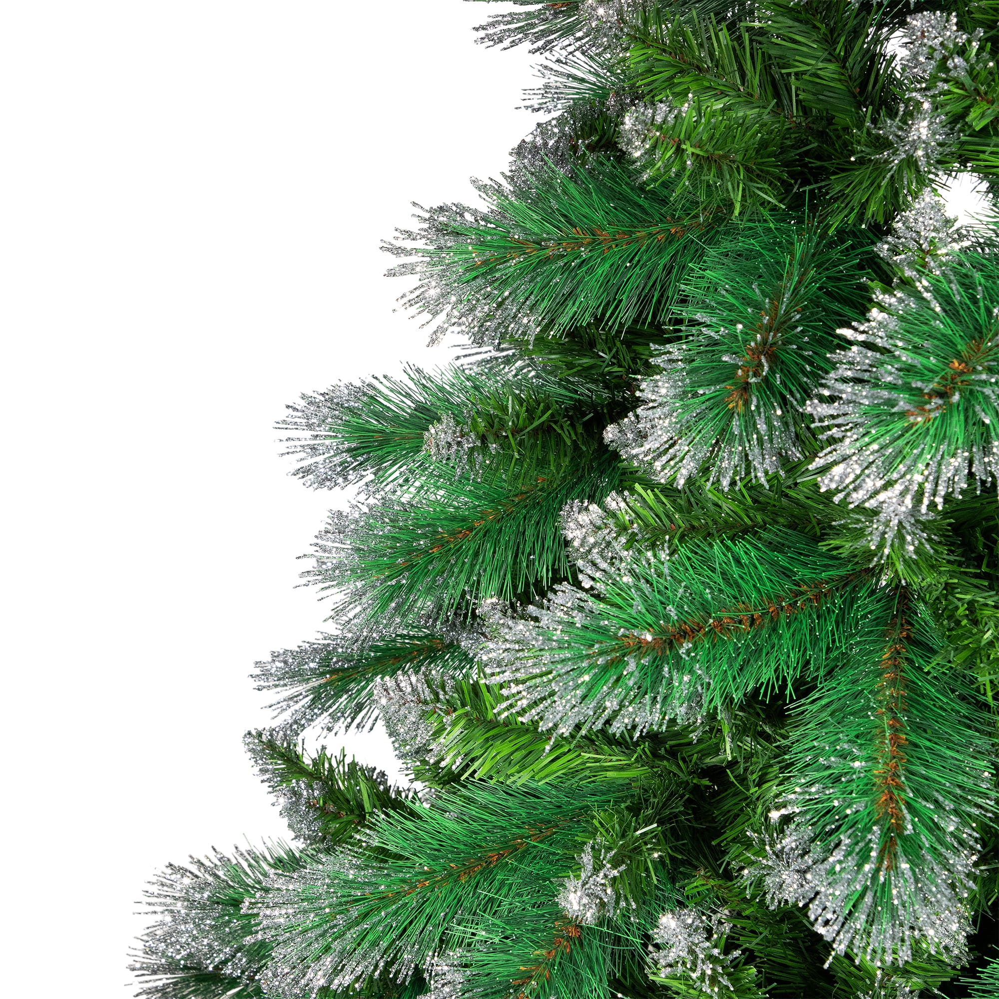 6ft. Unlit Two-Tone Spruce Pine Glitter Tip Medium Artificial Christmas Tree