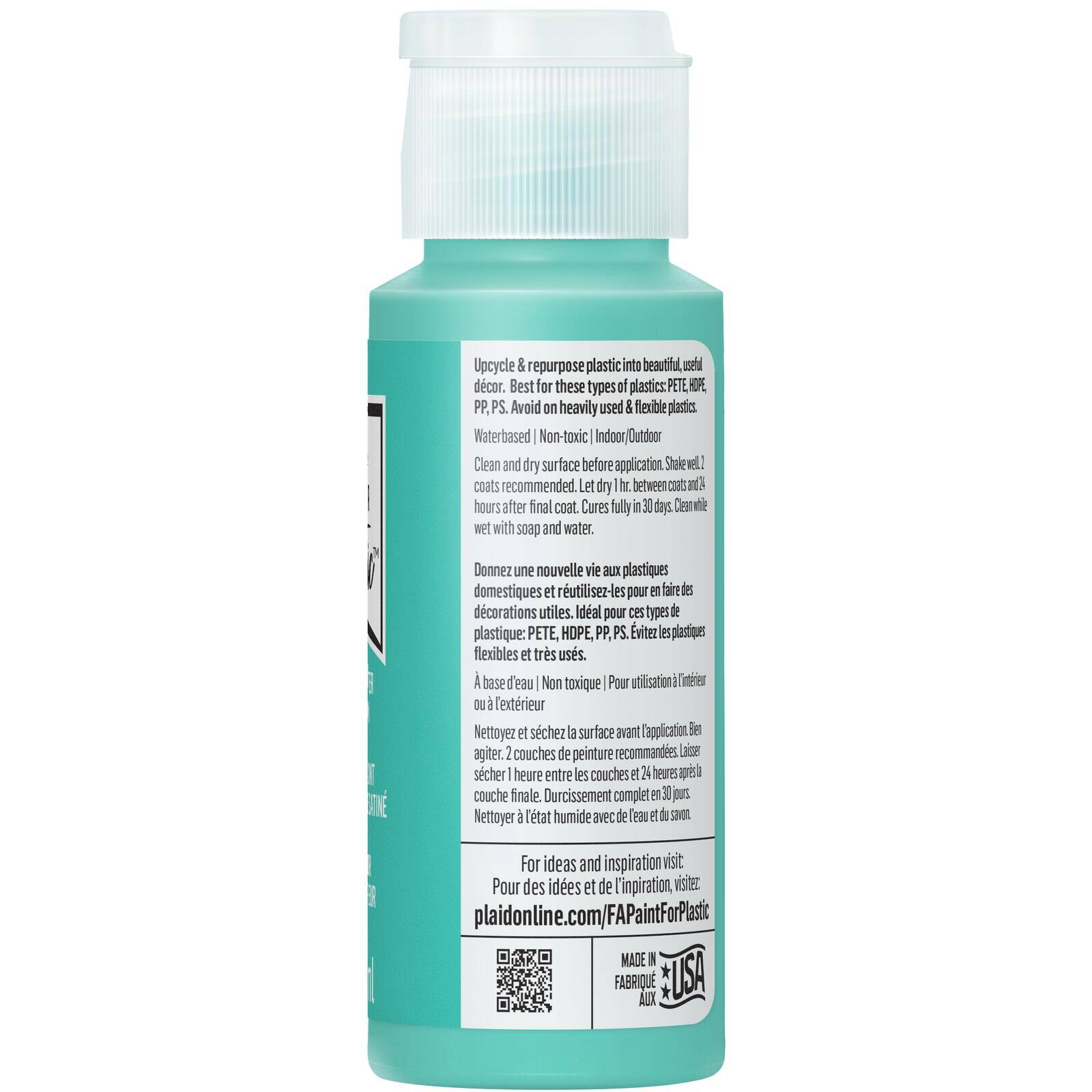 FolkArt &#xAE; Paint For Plastic&#x2122; Satin Acrylic Paint