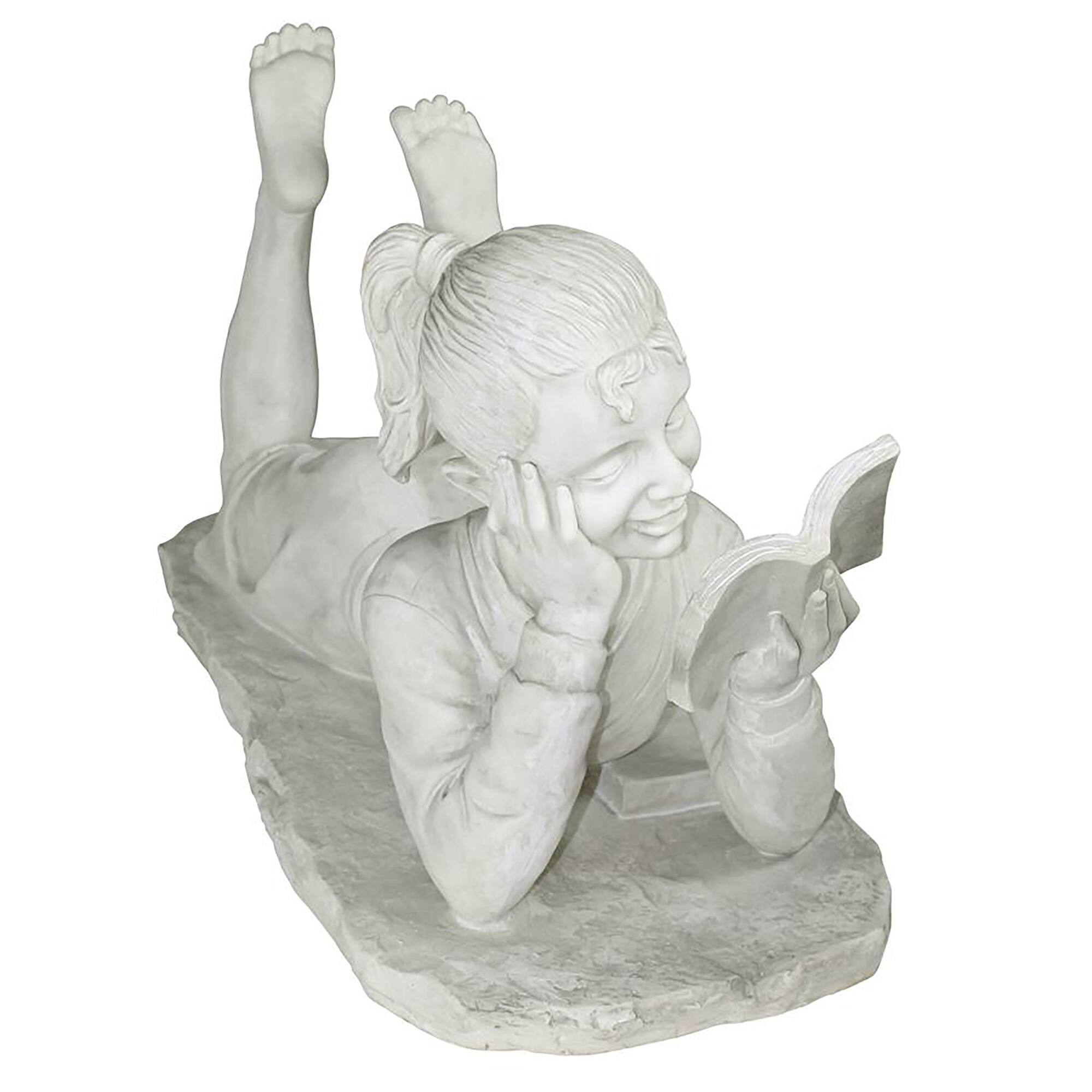 Design Toscano 17.5&#x22; Tall Glenda the Reading Girl Garden Statue