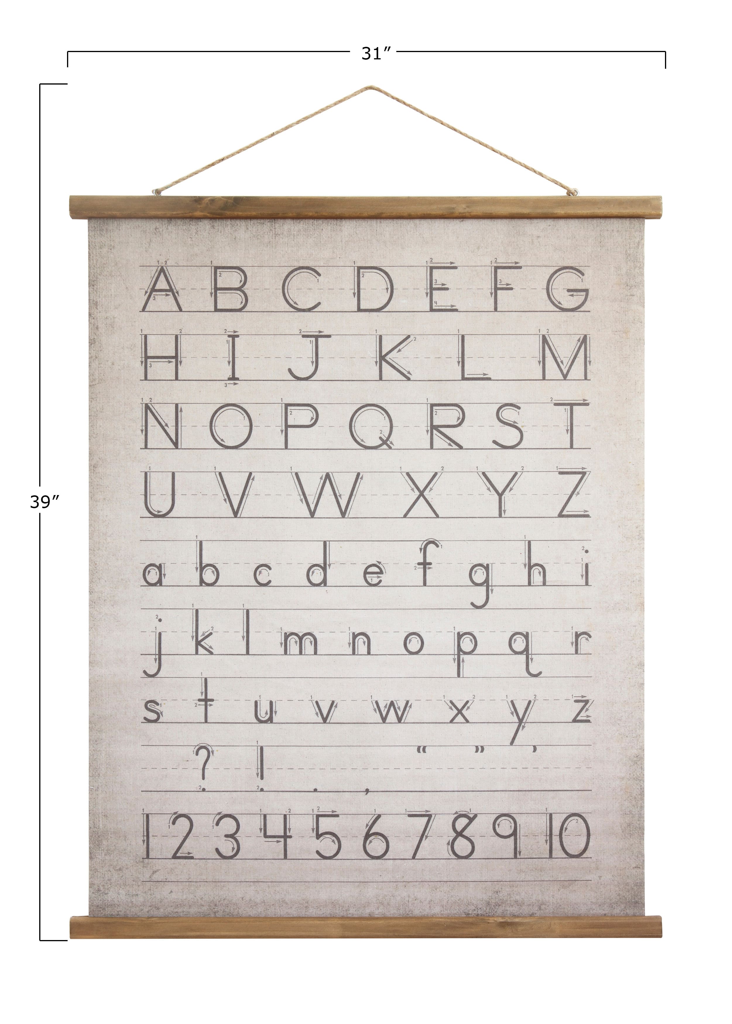 Hello Honey® Alphabet & Numbers Wall Hanging