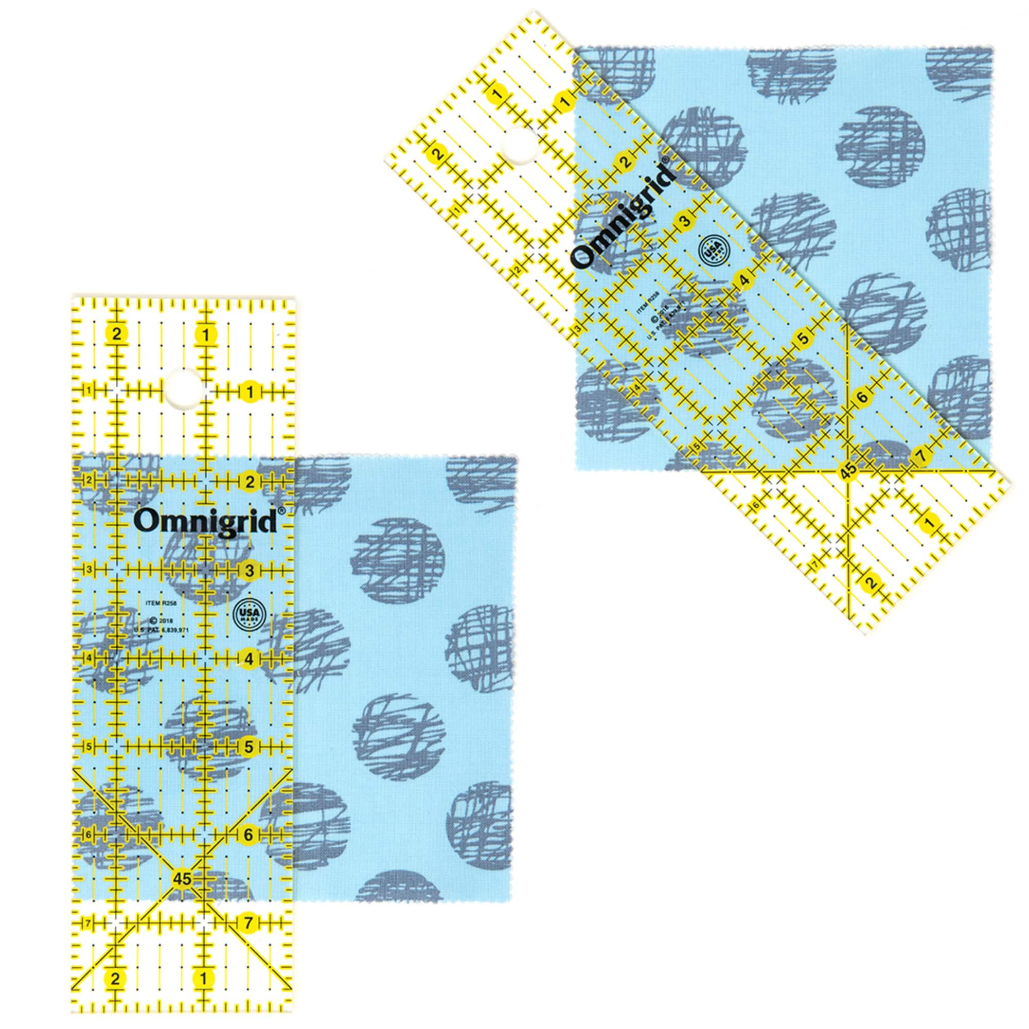 Omnigrid Clear Quilting &#x26; Sewing Ruler, 2.5&#x22; x 8&#x22;