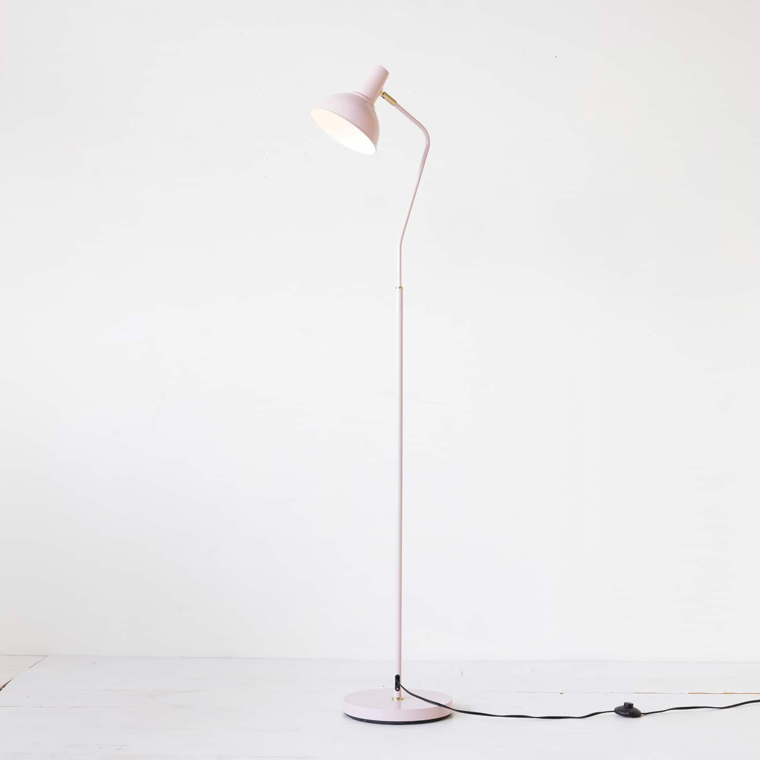 65&#x22; Pink Round Metal Floor Lamp