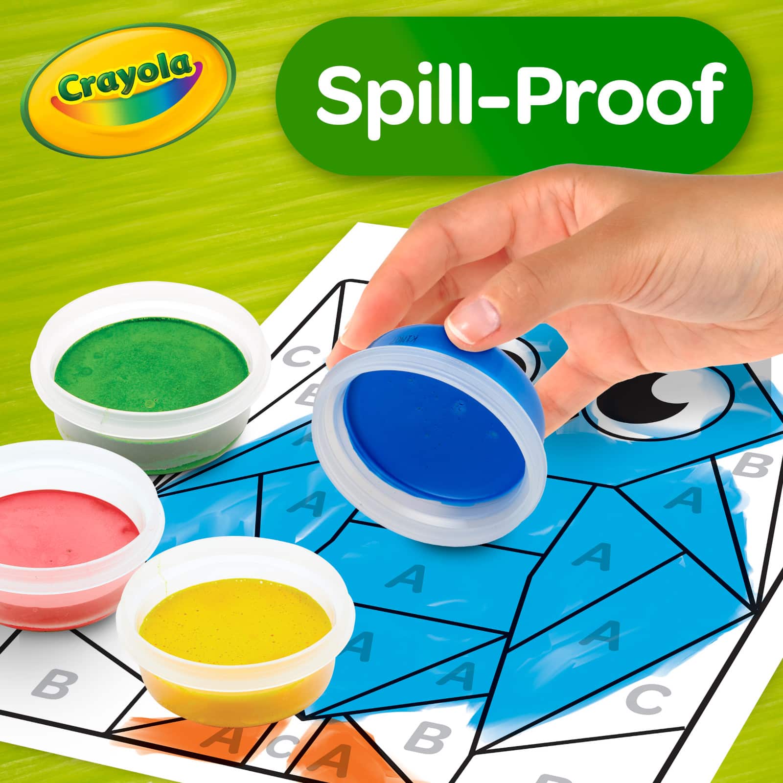 Crayola, Toys, Crayola Spill Proof Washable Paint Set