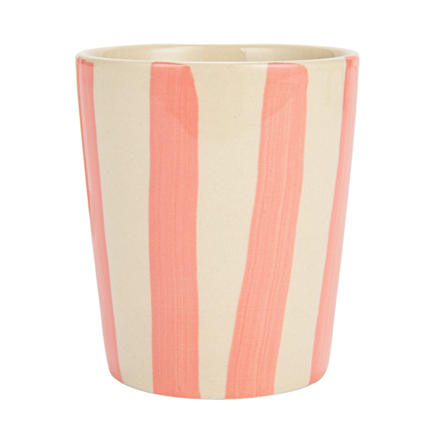 10oz. Round Striped Stoneware Cups, 12ct.