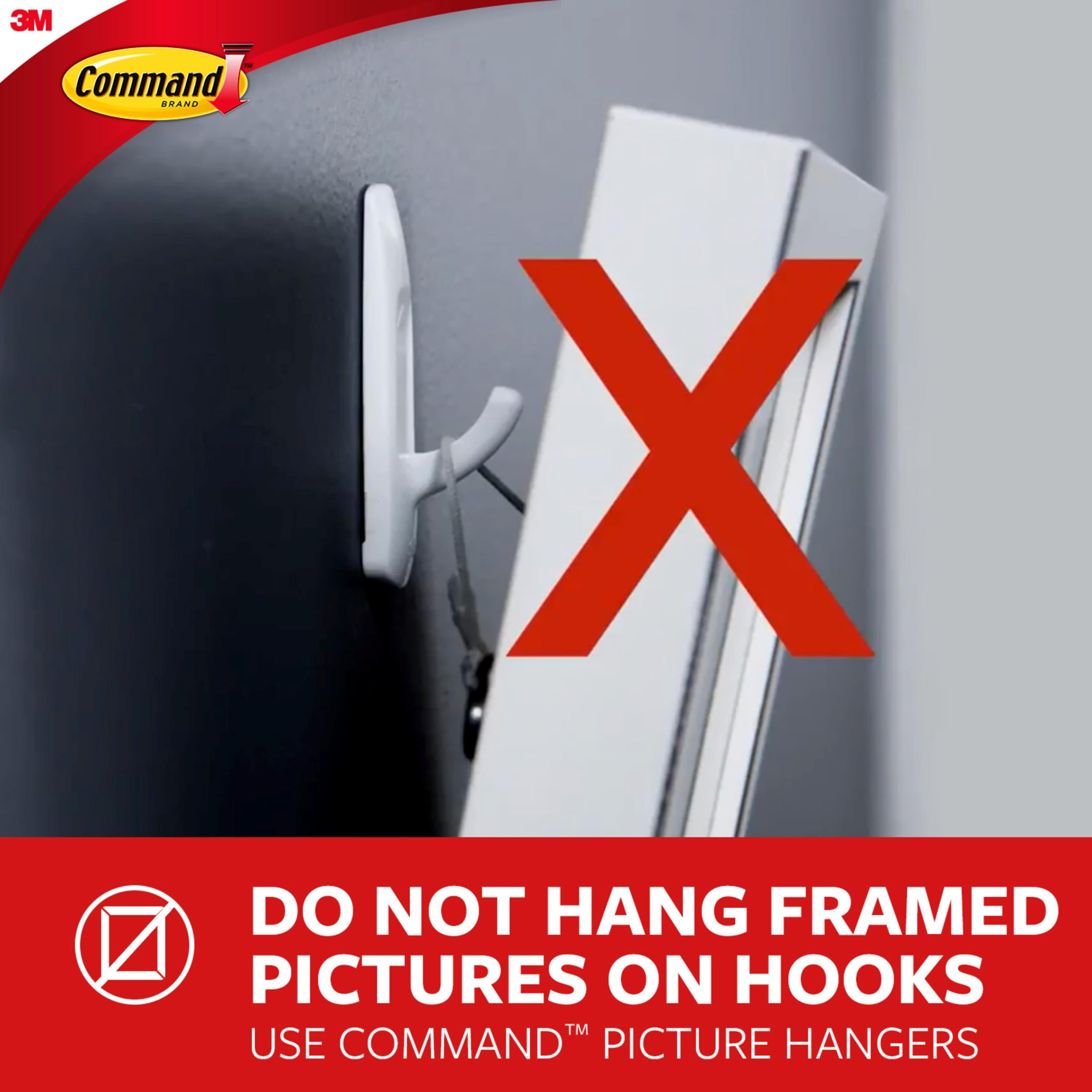 Command&#x2122; Clear Medium Wire Hooks