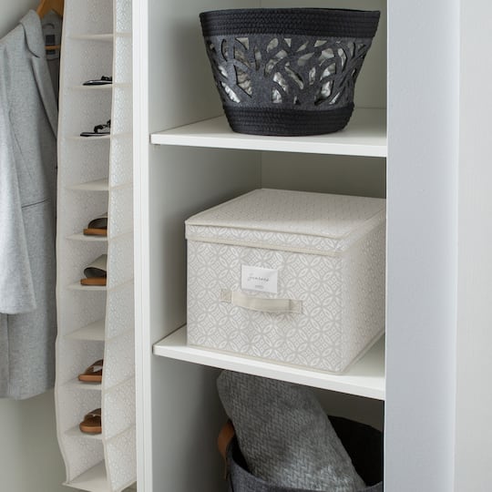 Simplify Large Gray Boho Storage Box | Decorative Boxes | Michaels