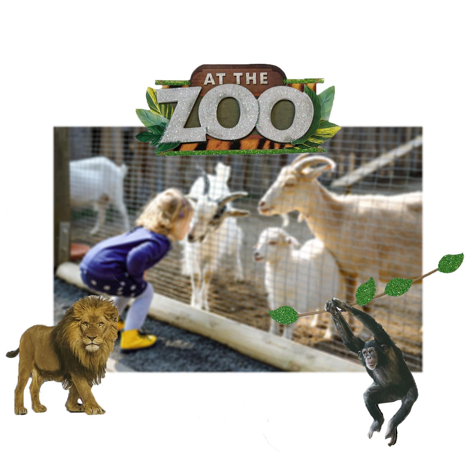 12 Pack: At the Zoo Dimensional Stickers by Recollections™
