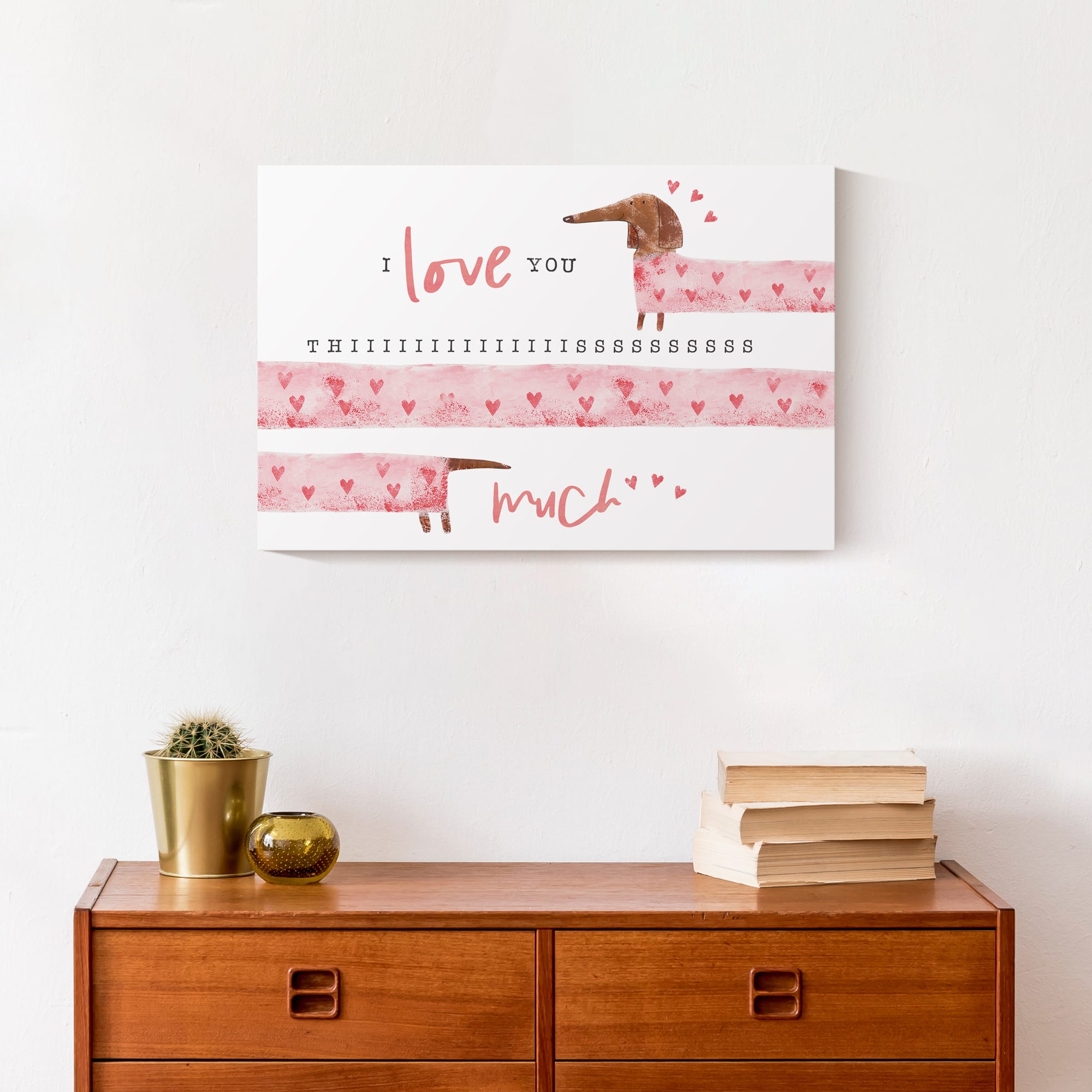 Love You This Much Canvas Wall Art