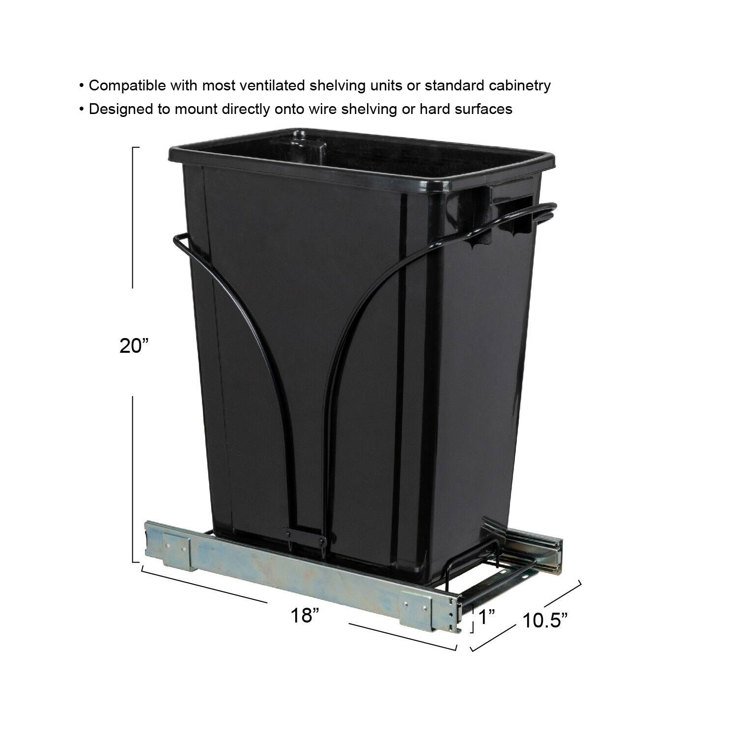 Household Essentials Glidez Slide-Out Trash Can