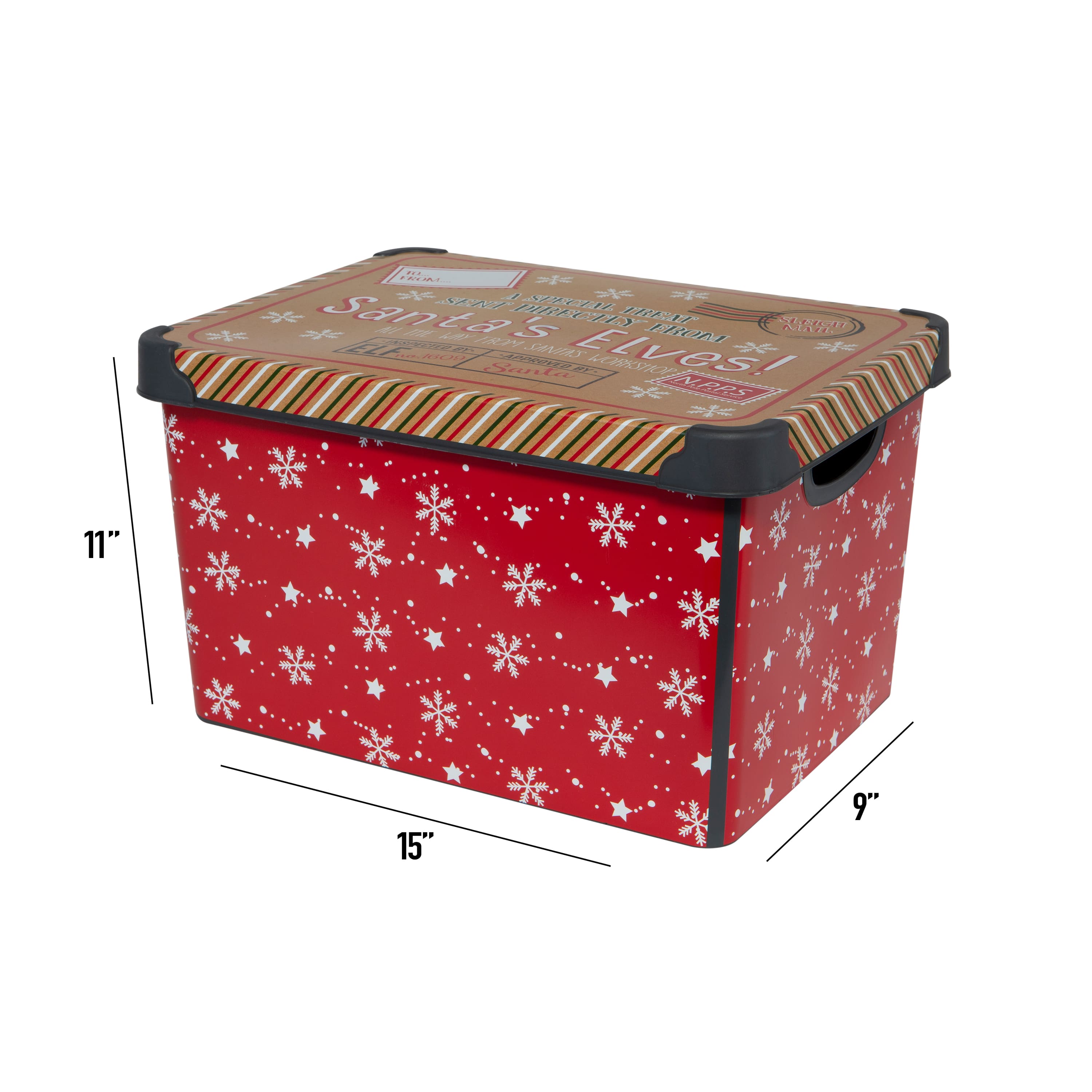 Simplify Santa&#x27;s Elves Storage Tote Bin