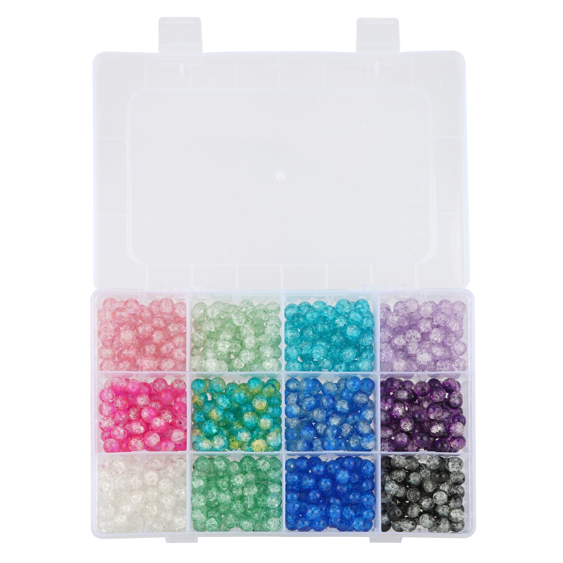 Crackle Glass Beads, 8mm by Bead Landing&#x2122;