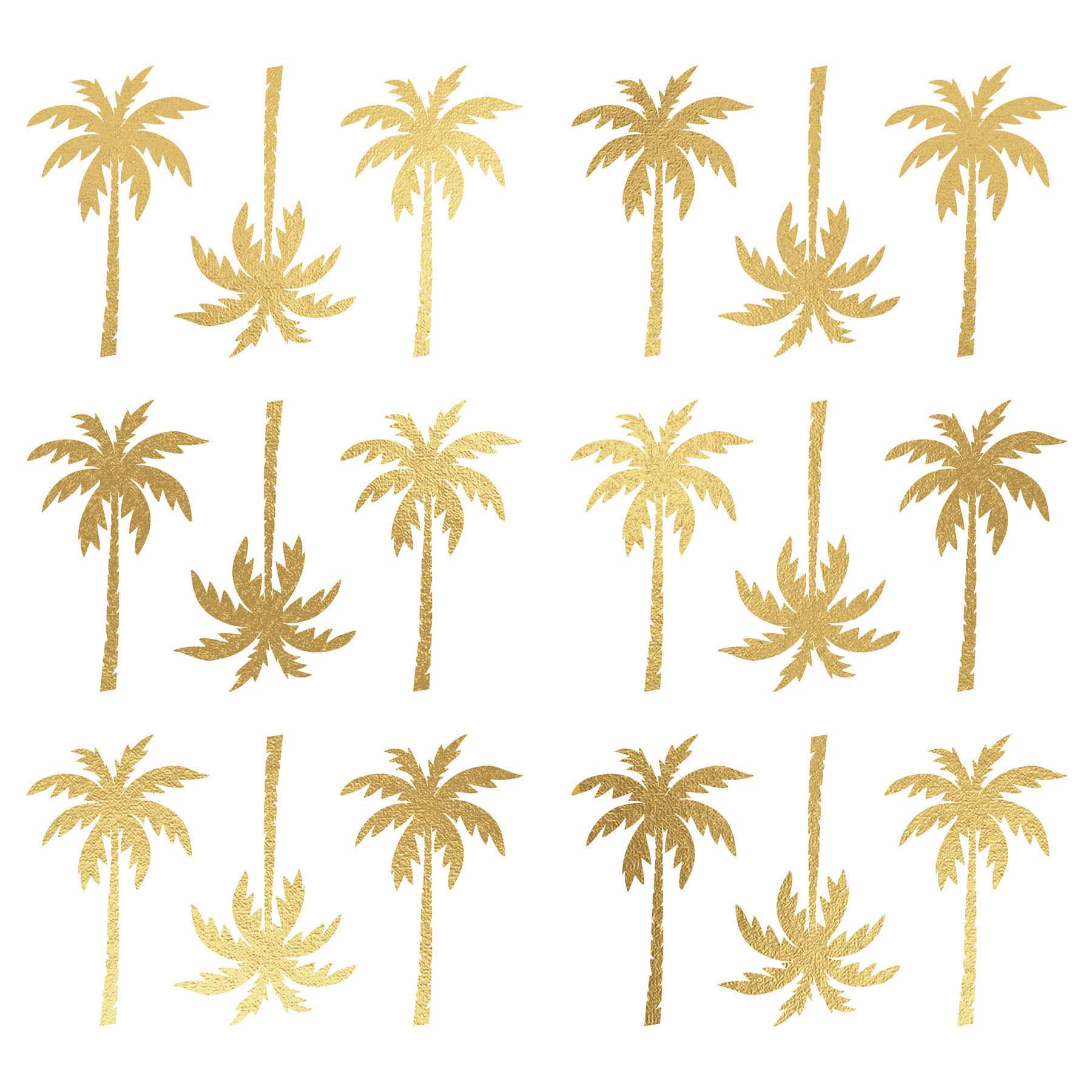 RoomMates Gold Foil Palm Tree Peel &#x26; Stick Wall Decals