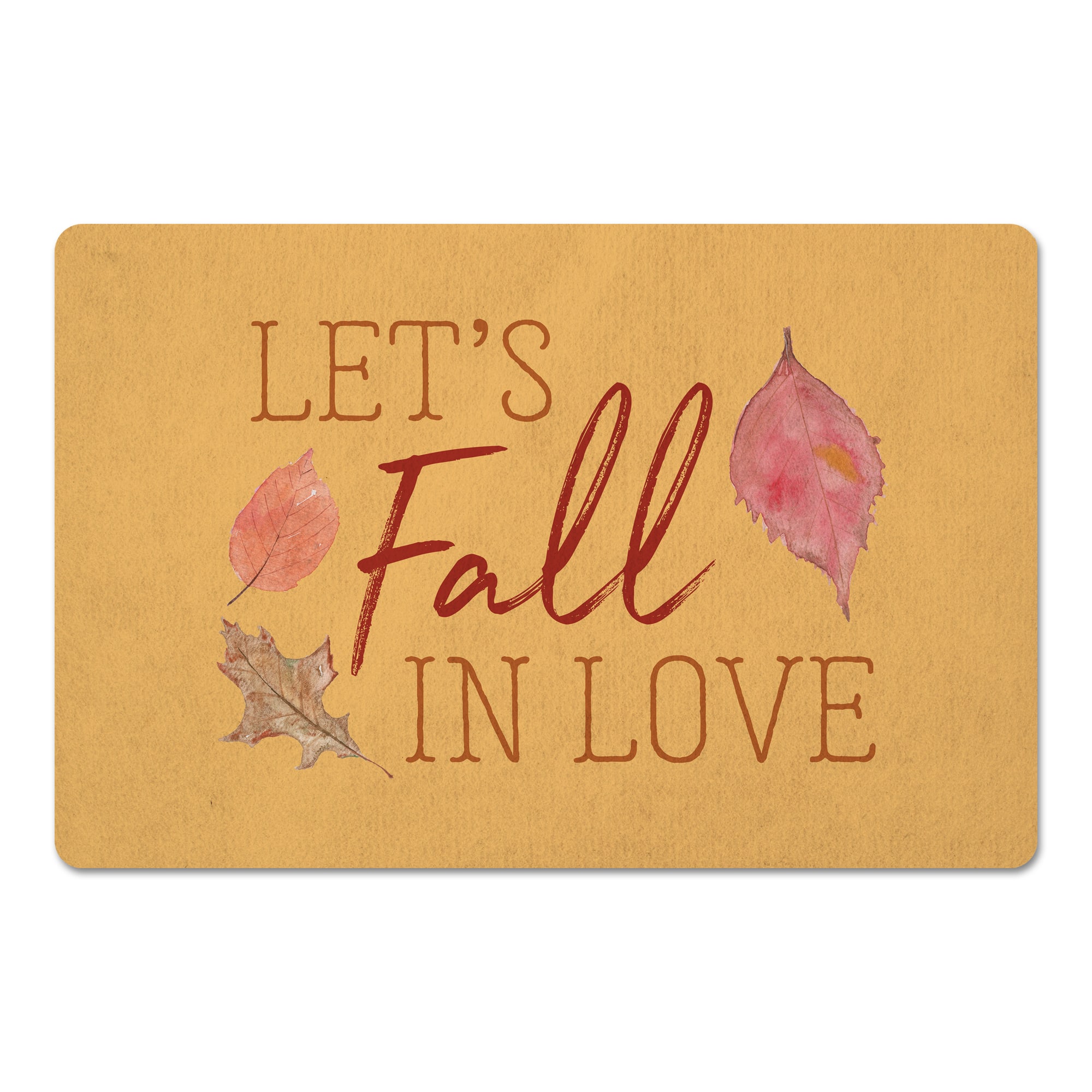 Let&#x27;s Fall In Love Floor Mat
