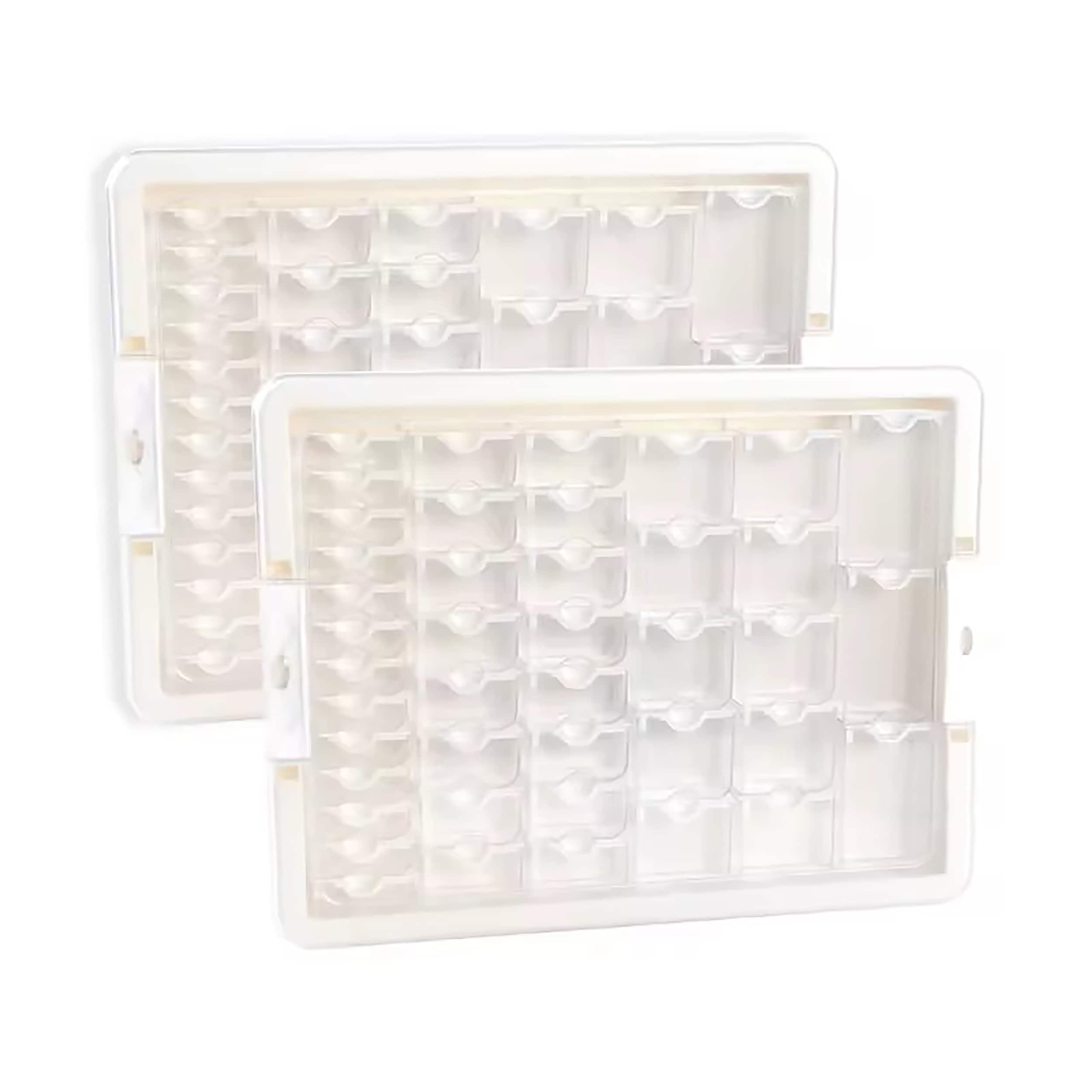 Sparkly Selections White Diamond Storage Box with 42 Compartment Bottles