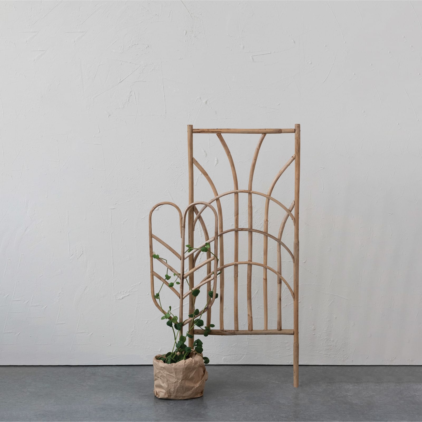 Hello Honey&#xAE; 39&#x22; Natural Handmade Rattan Trellis
