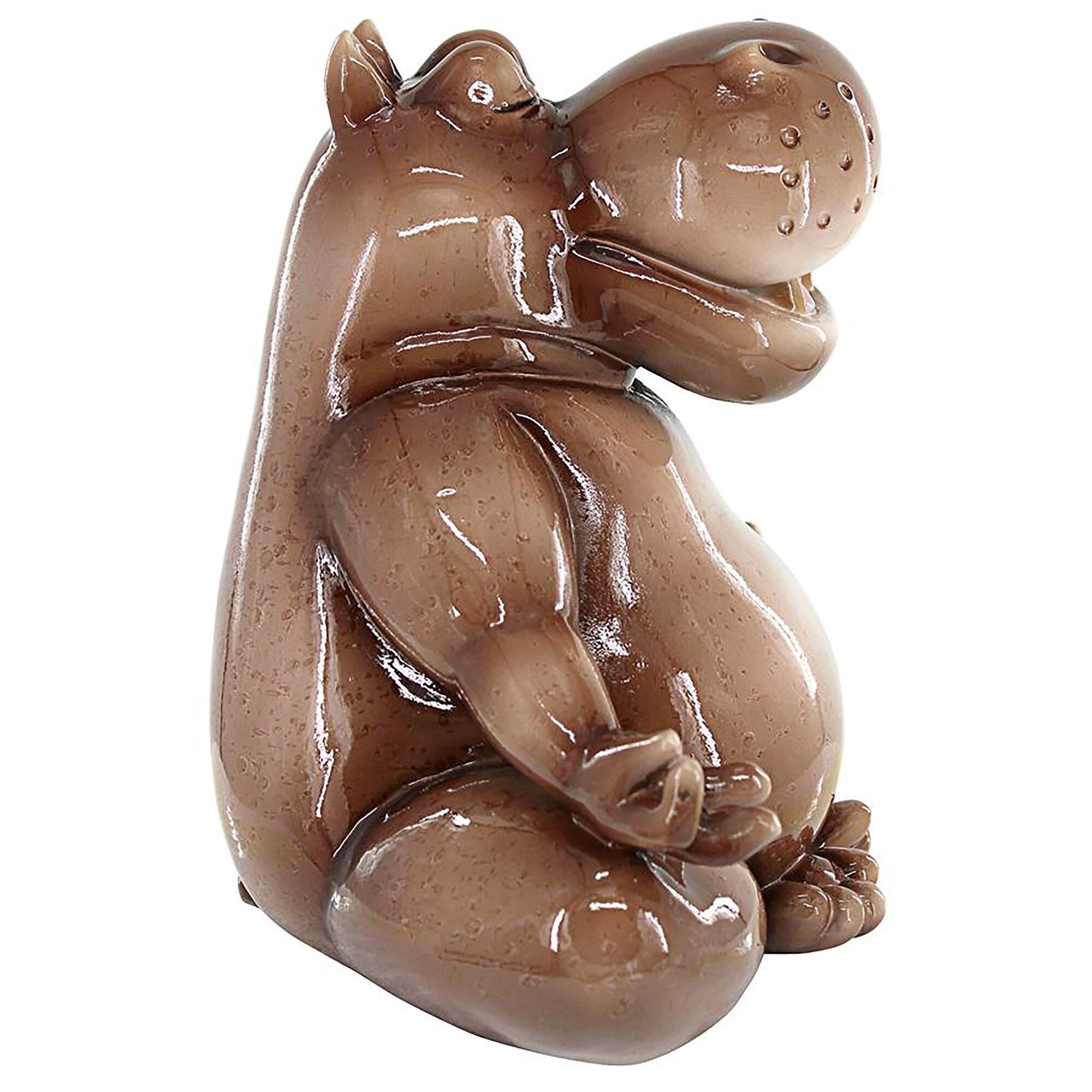 Design Toscano 10.5&#x22; A Ton of Zen Yoga Hippo Garden Statue