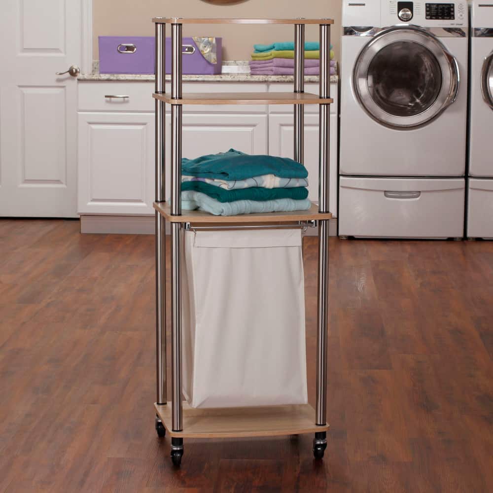 Household Essentials Laundry Hamper Storage Cart