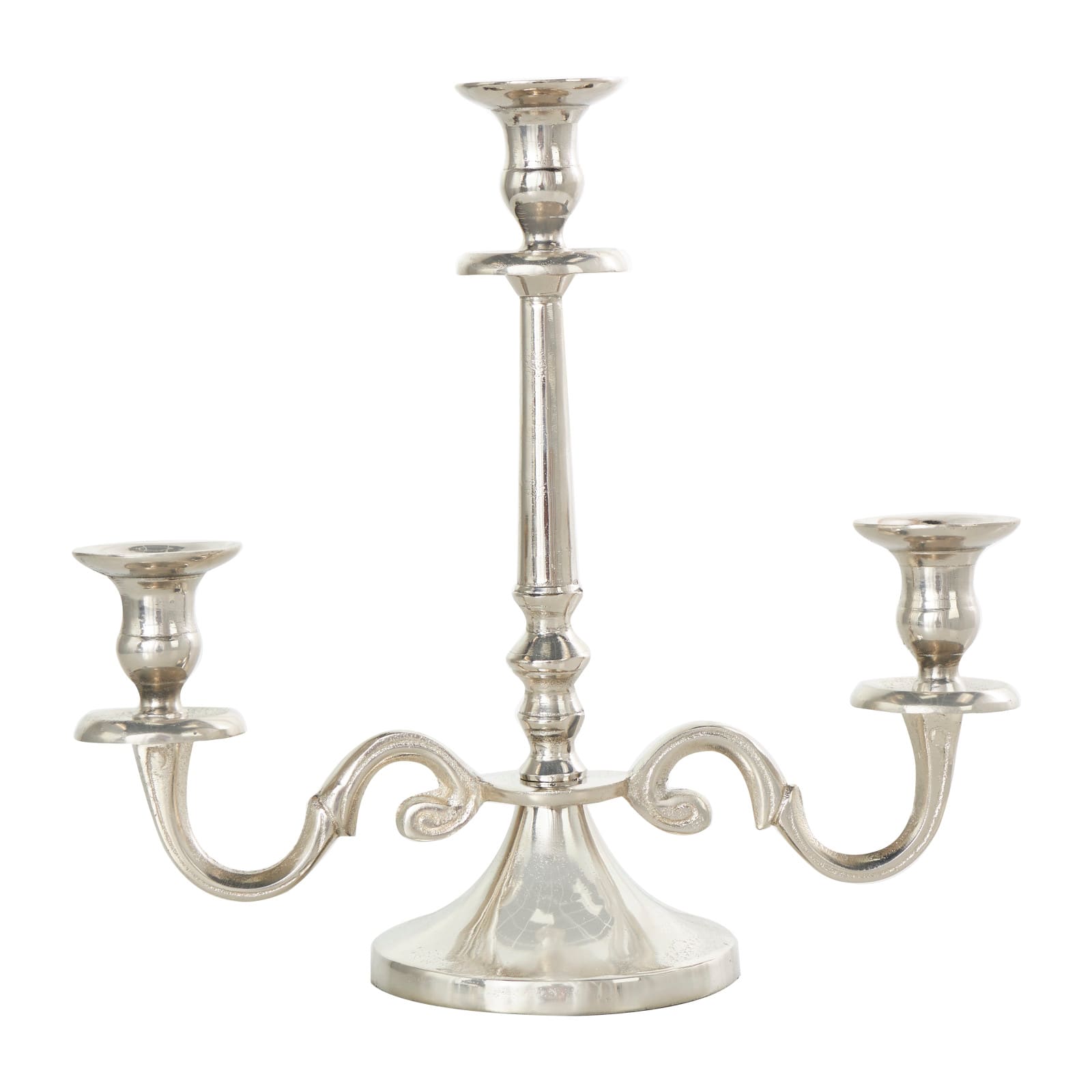 Aluminum Scrolled Candelabra