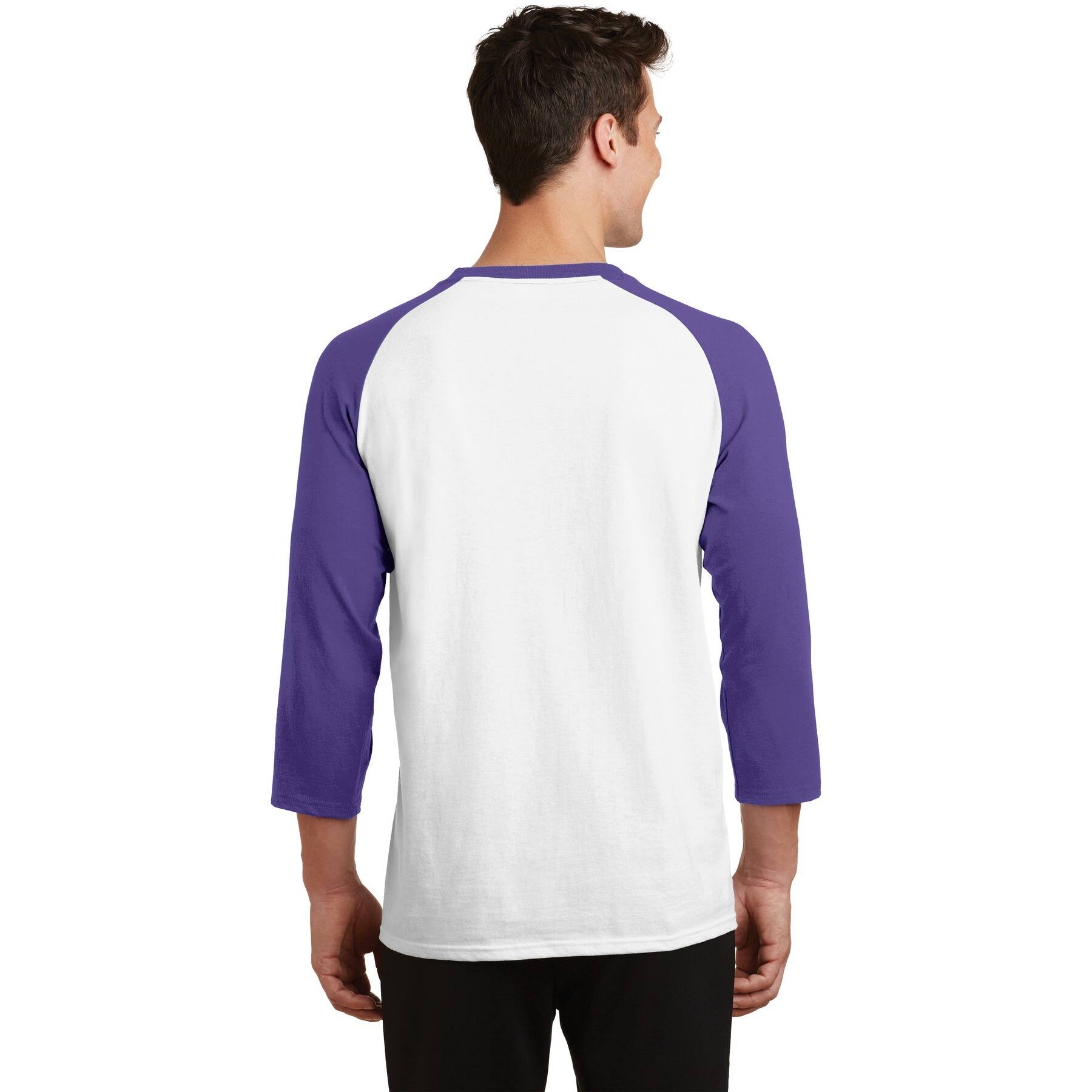 Port & Company® Core Blend 3/4-Sleeve Raglan Tee