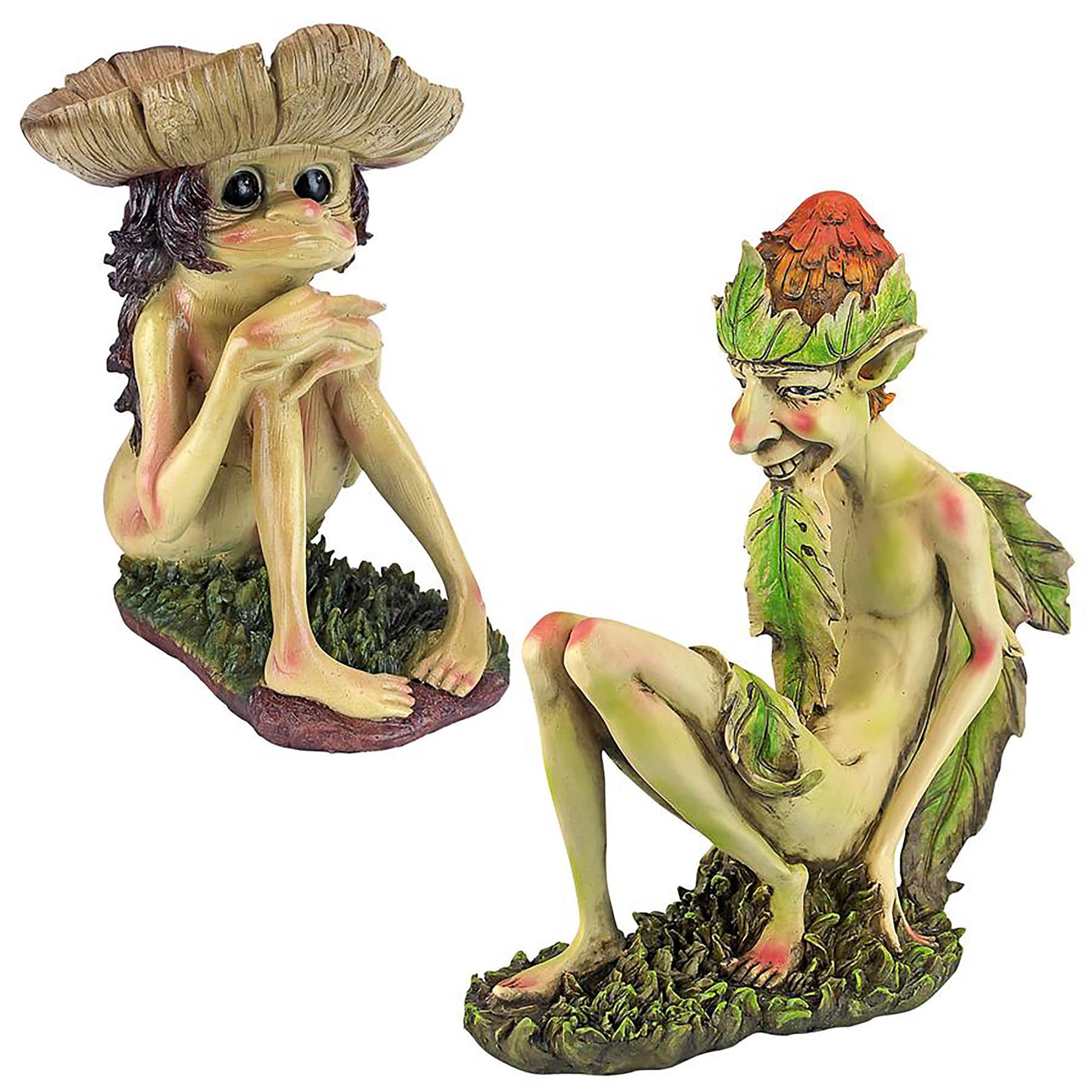 Design Toscano Svenska & Theodor Garden Trolls Sculpture Set