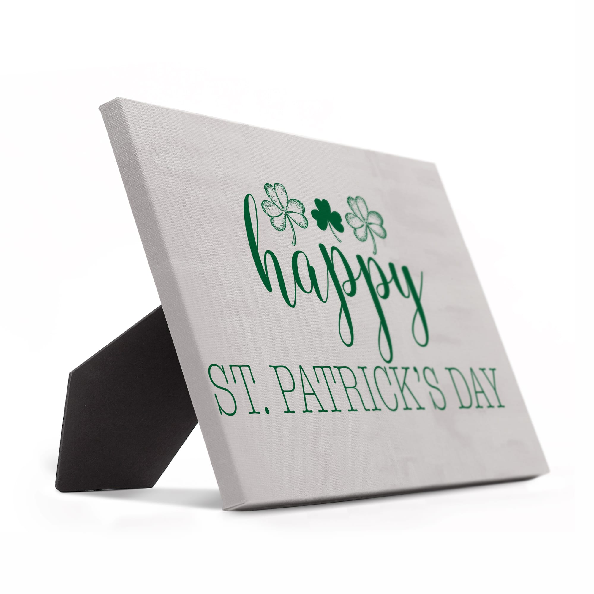 Happy Pats Day 8&#x22; x 10&#x22; Tabletop Canvas