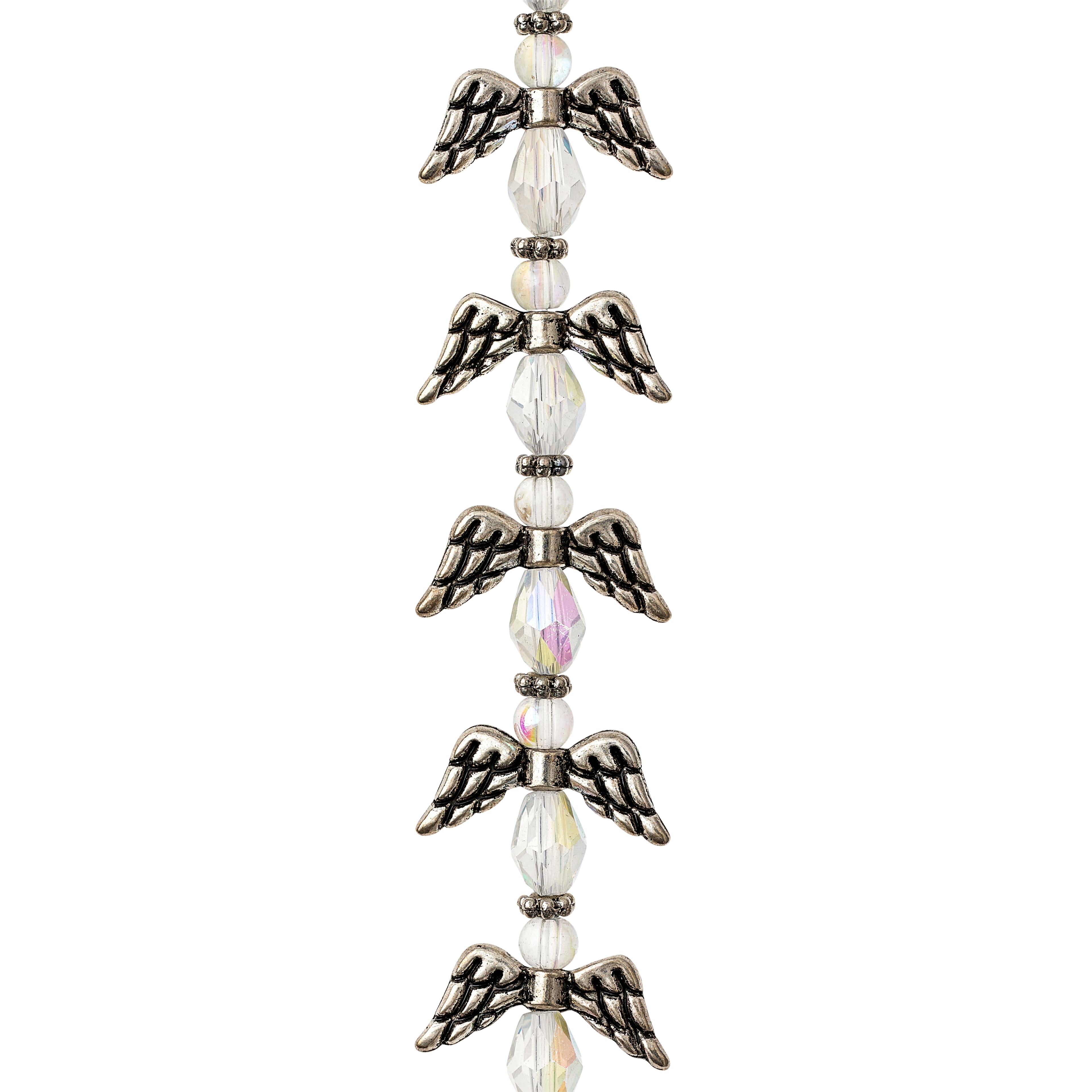 12 Pack: Glass & Metal Angel Beads by Bead Landing™