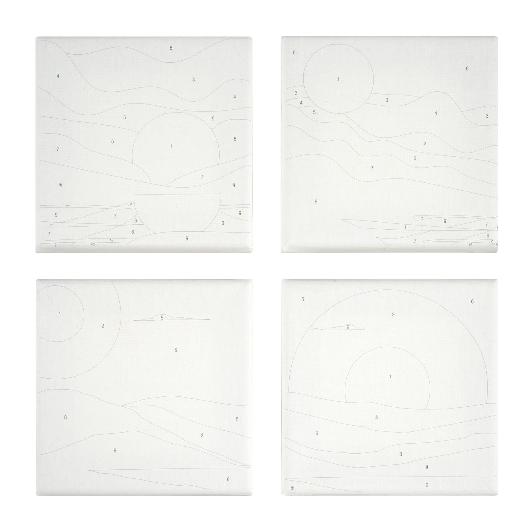 Sunsets Paint-by-Number Gallery Mini Kit by Artist's Loft®