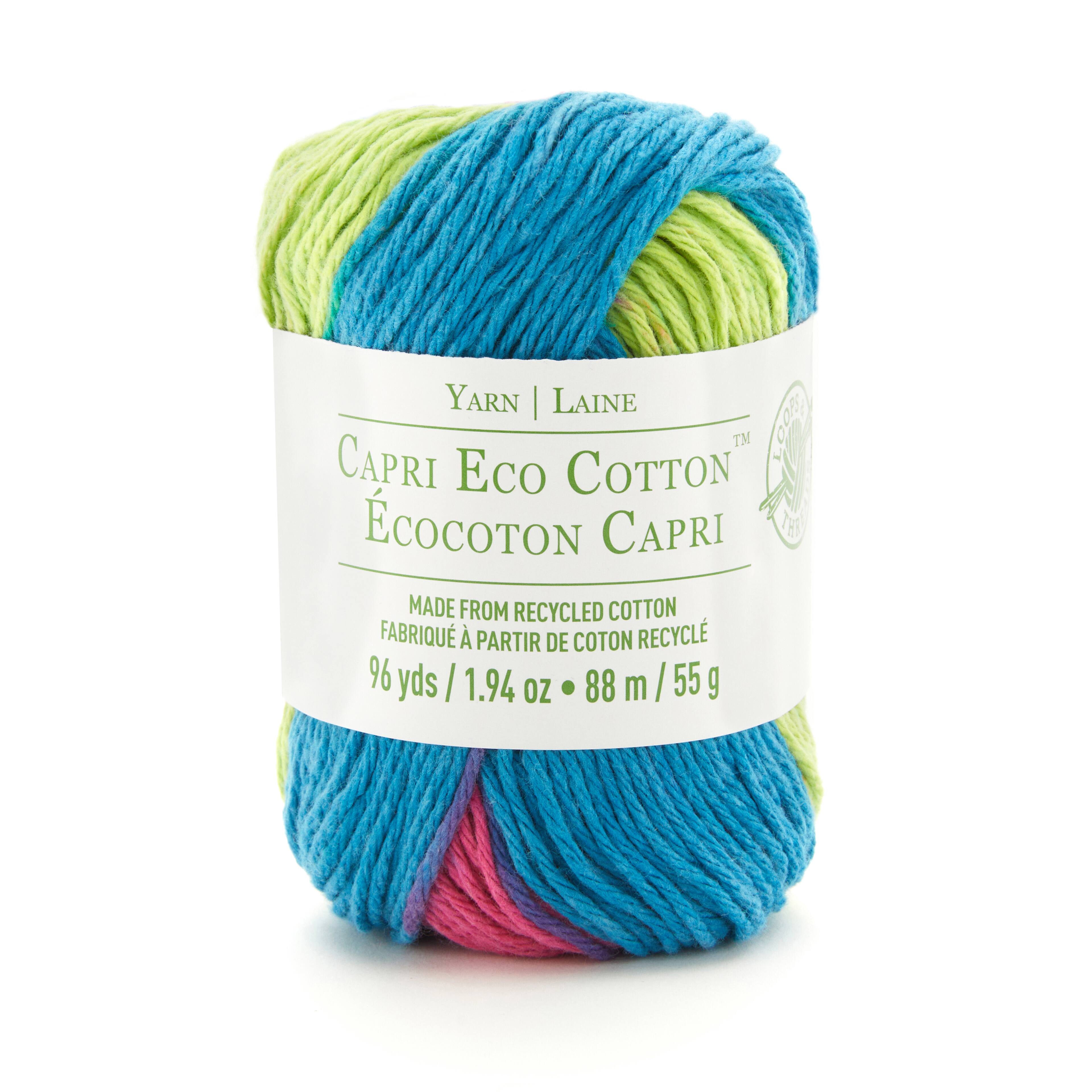 Capri Eco Cotton™ Stripe Yarn by Loops & Threads® Michaels