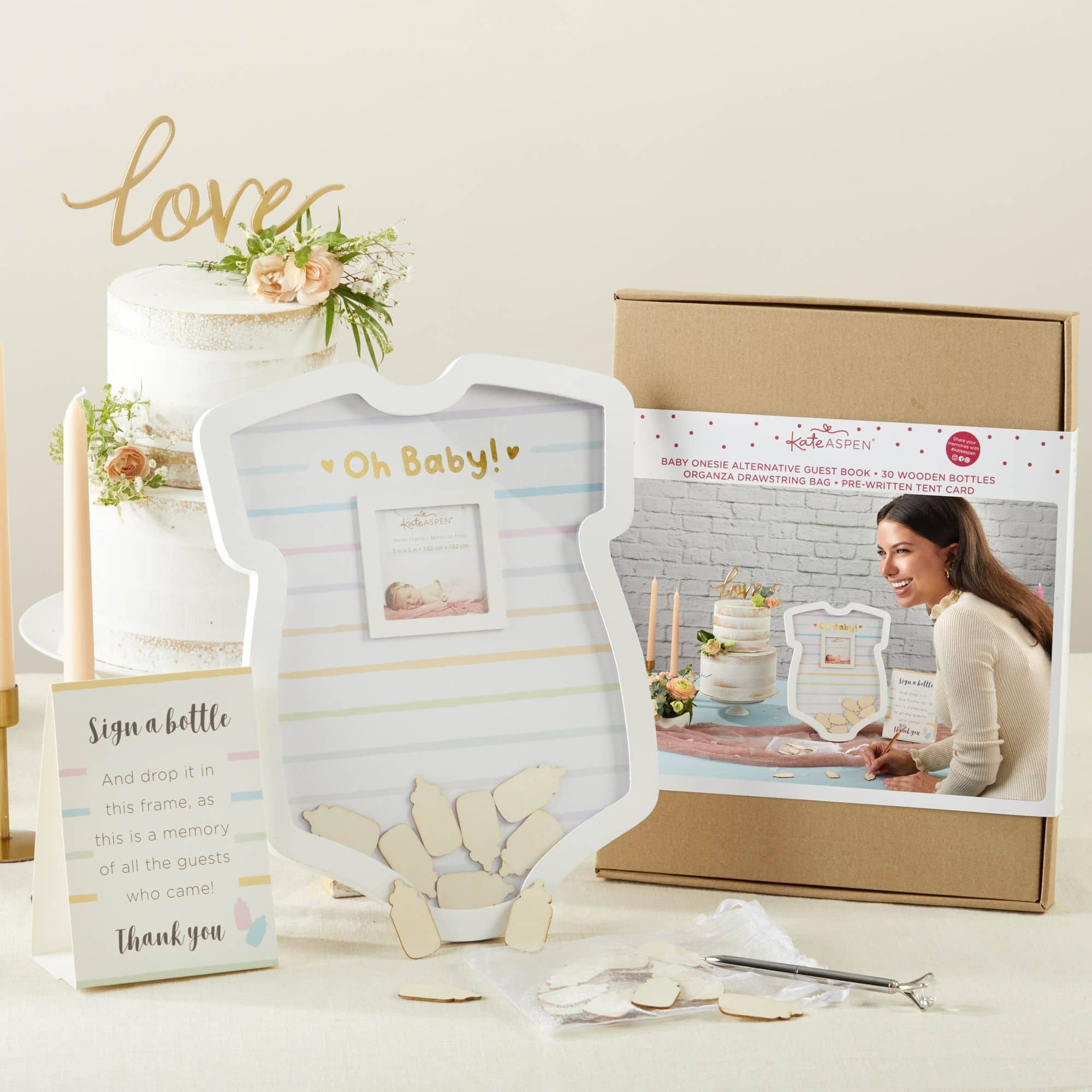 Sonogram Signature Frame Guest Book, Perfect for Any Baby Registry, Marker Inc