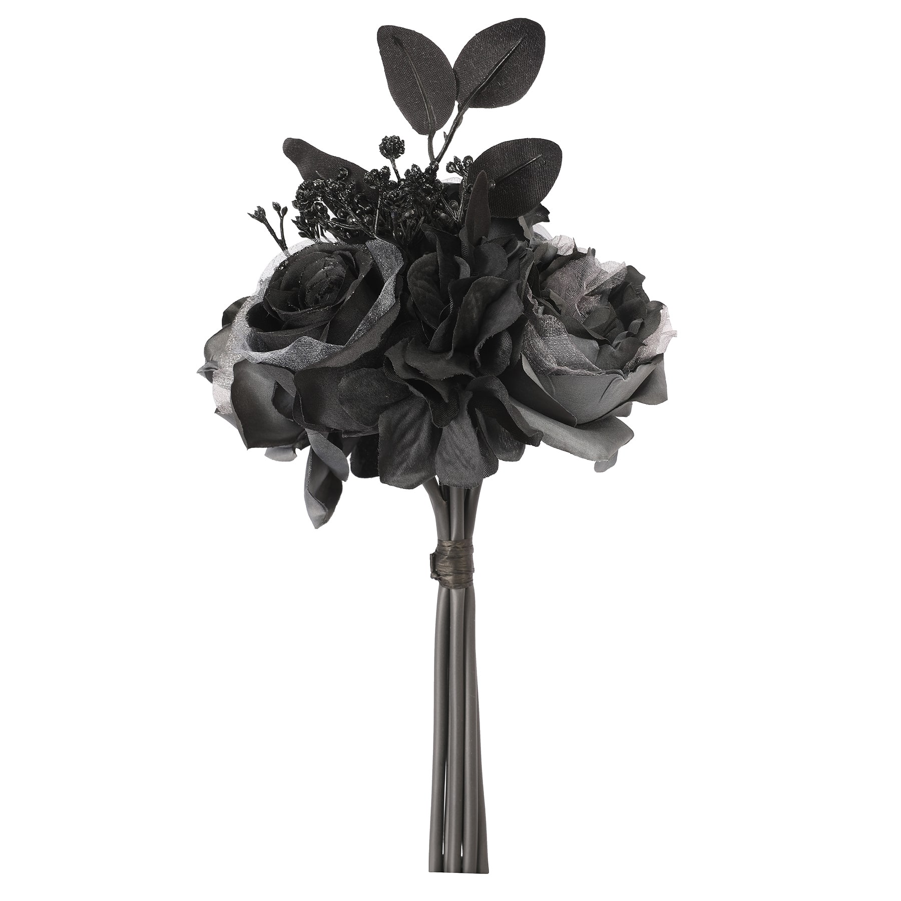 10" Gray & Black Rose & Peony Bouquet by Ashland®