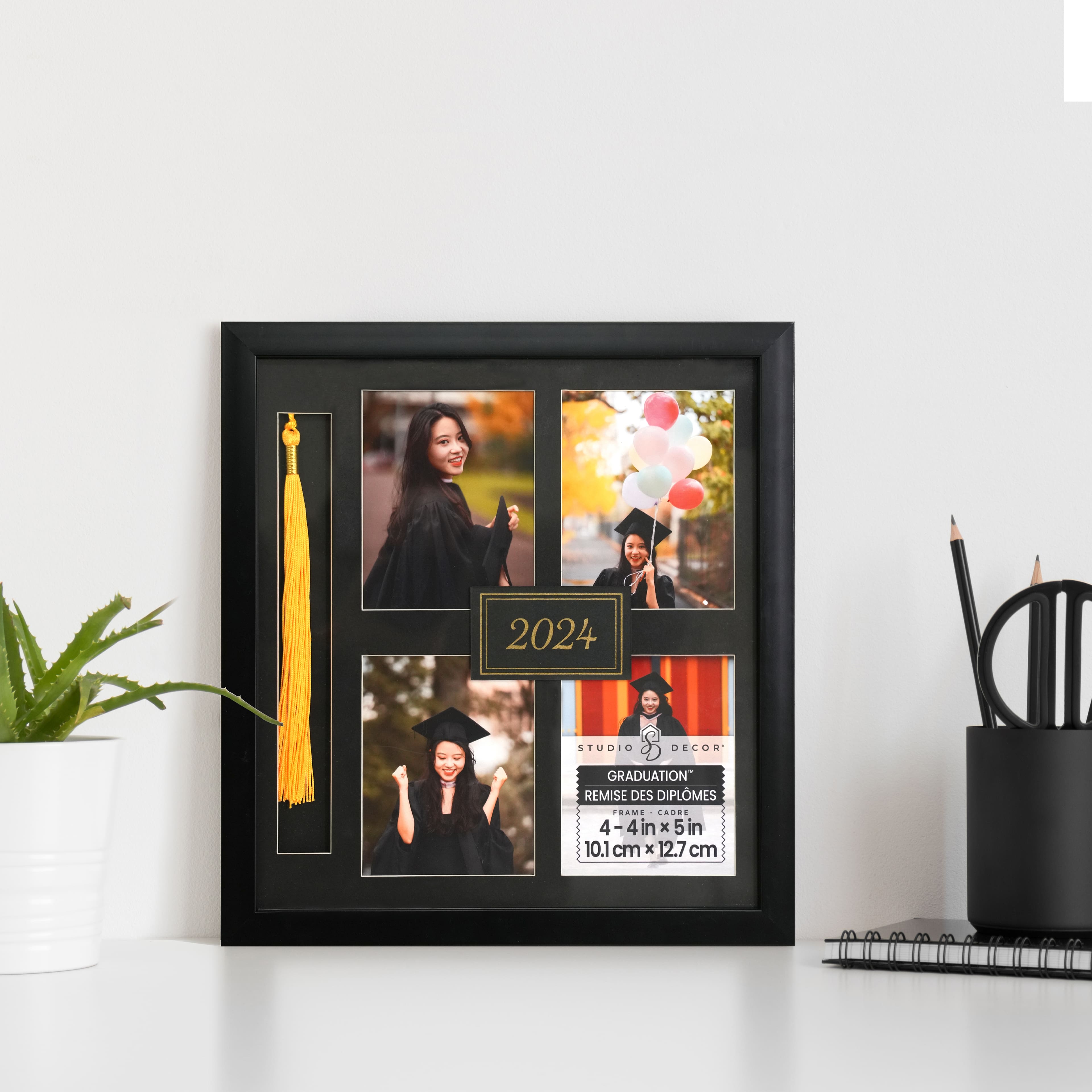 4 Opening Black 12&#x22; x 13&#x22; 2024 Frame with Mat, Graduation&#x2122; by Studio D&#xE9;cor&#xAE;