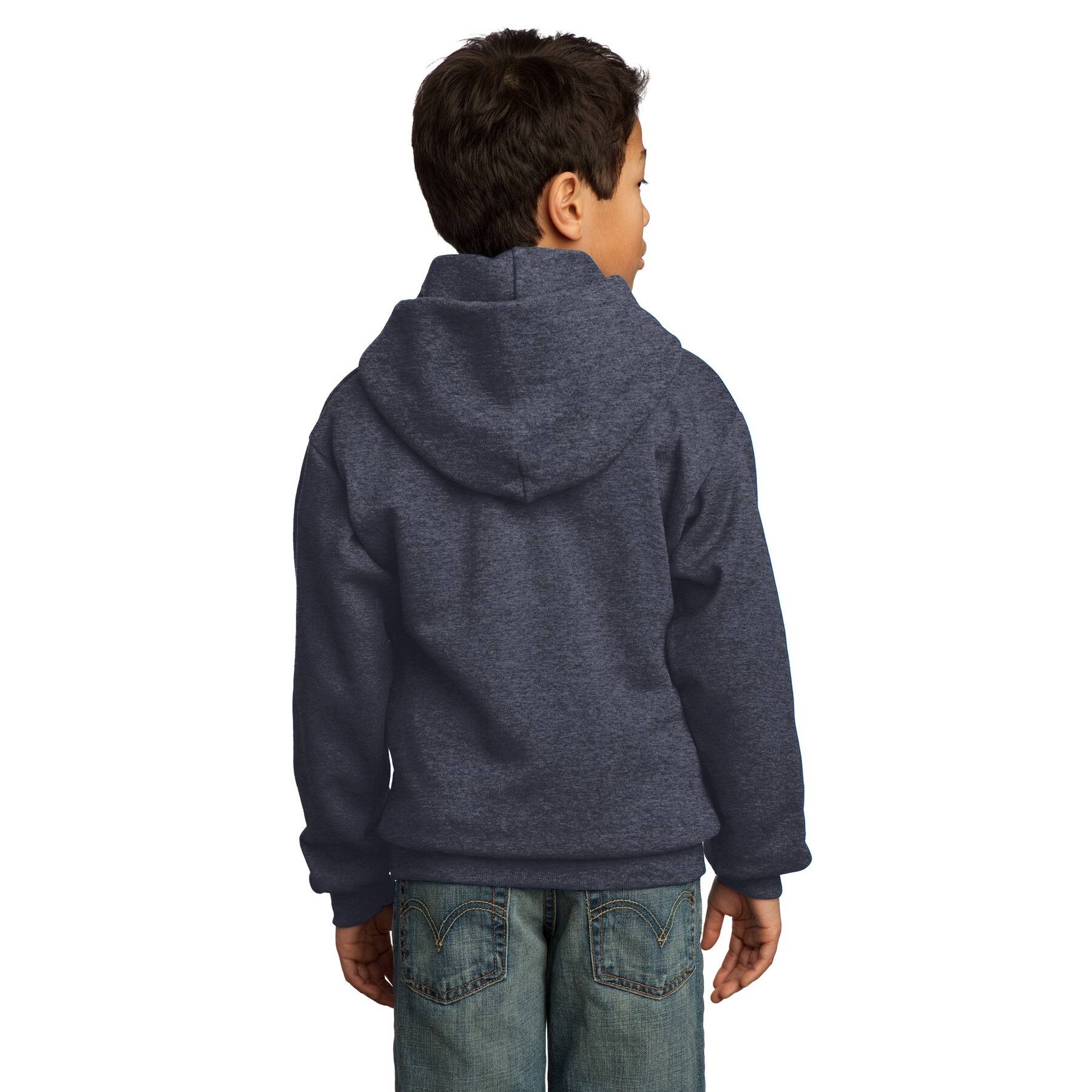 Port & Company® Neutrals Youth Core Fleece Pullover Hooded Sweatshirt