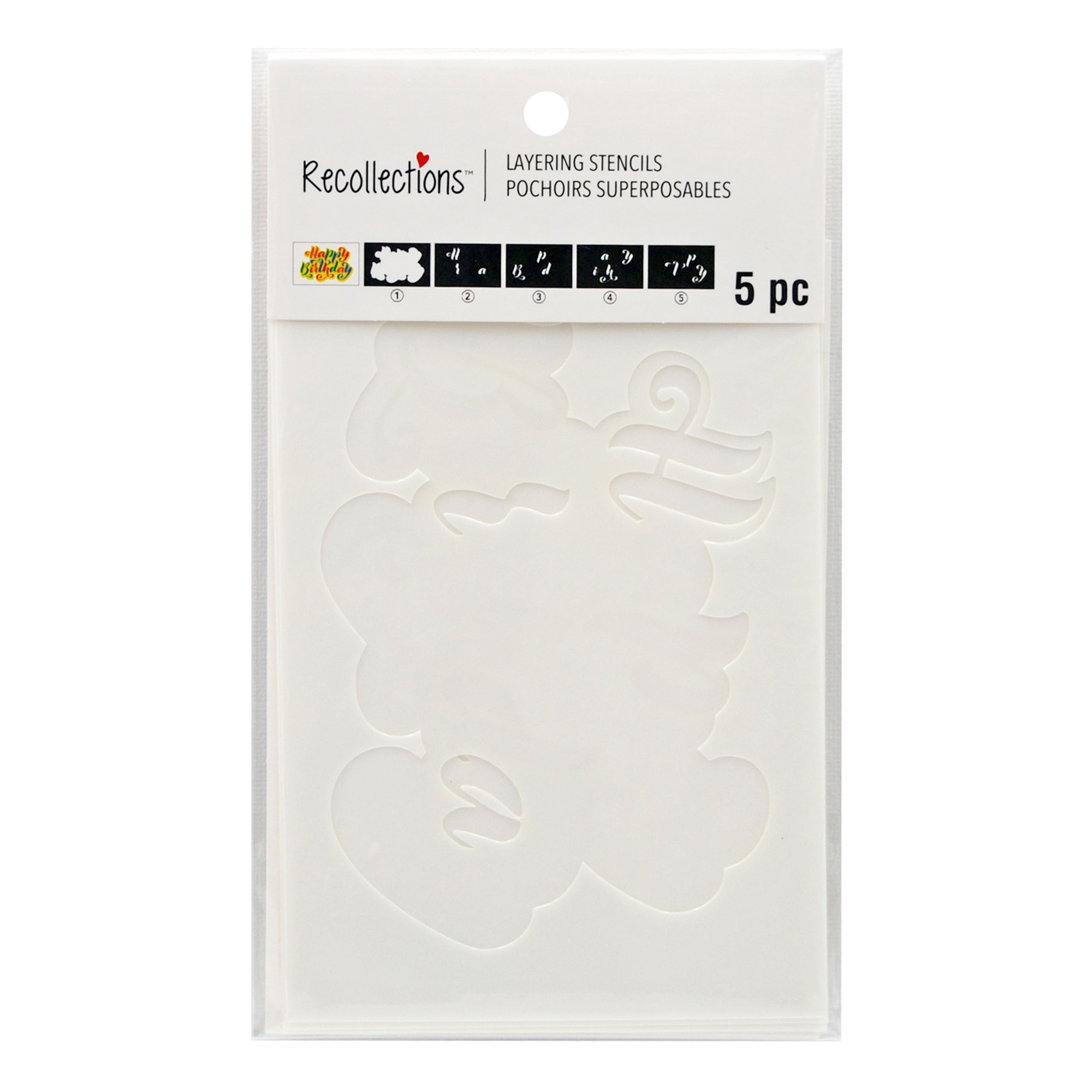 Happy Birthday Layering Stencils by Recollections™