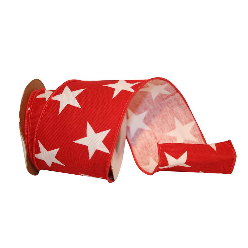 The Ribbon Roll 2.5" x 10yd. Wired Stars Ribbon