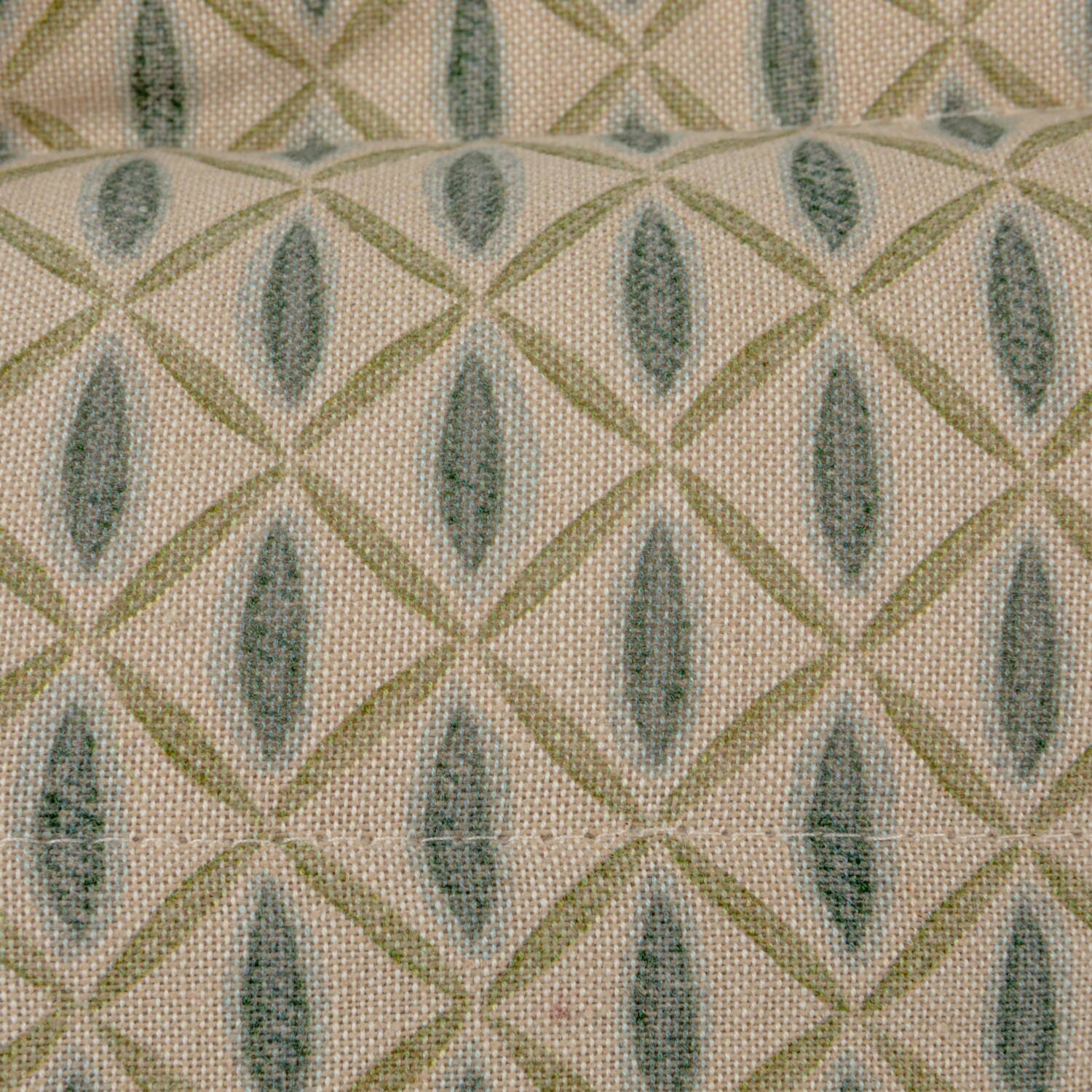 Hello Honey® Embroidered Bird Cotton Chambray Printed Lumbar Pillow with Patterned Back & Scalloped Edge