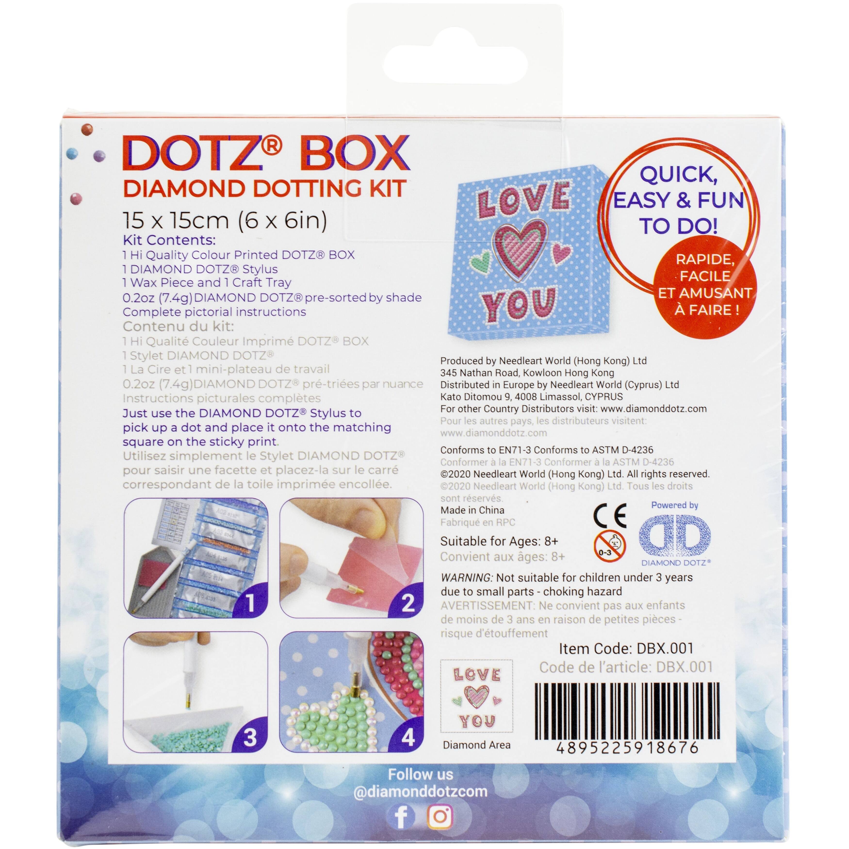 Diamond Dotz&#xAE; LOVE YOU Diamond Art Box Kit