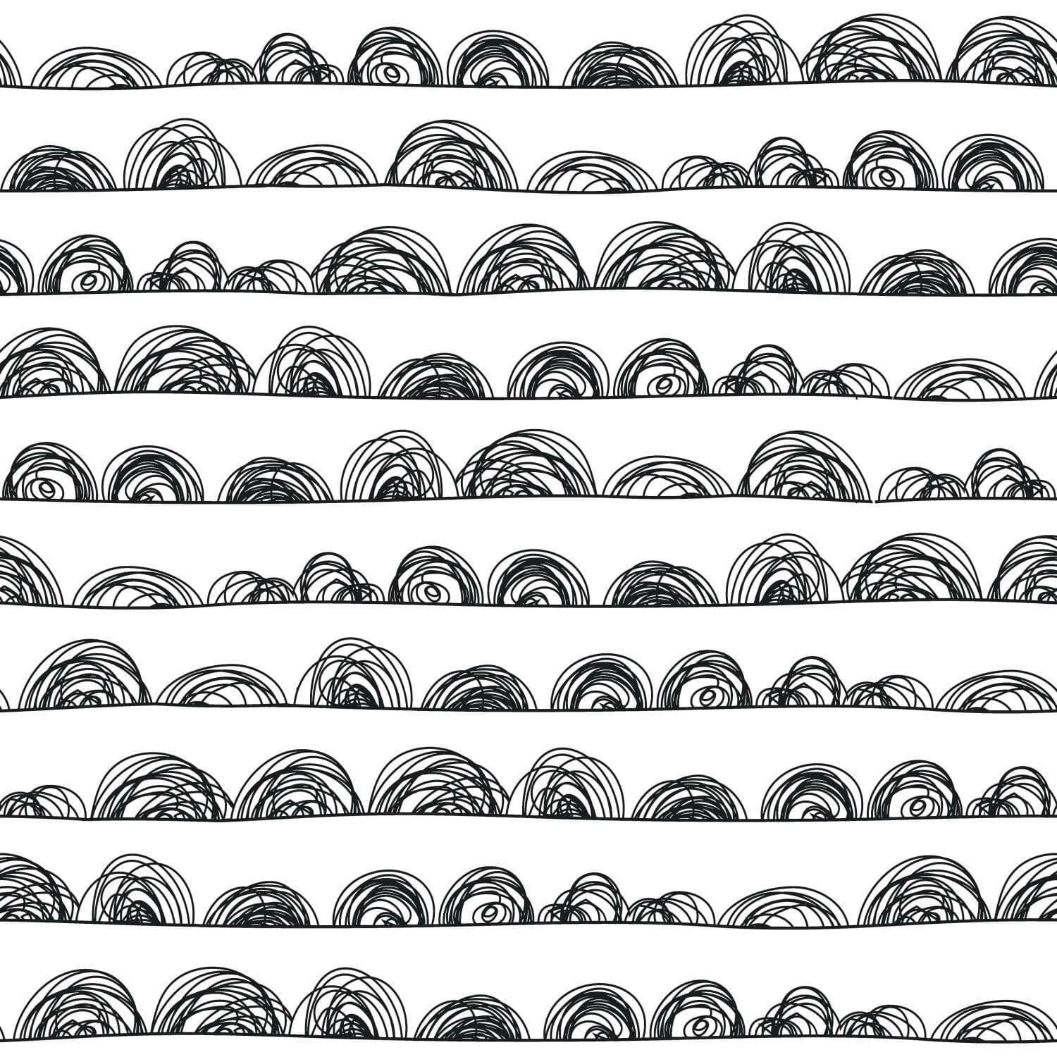RoomMates Doodle Scallop Peel &#x26; Stick Wallpaper