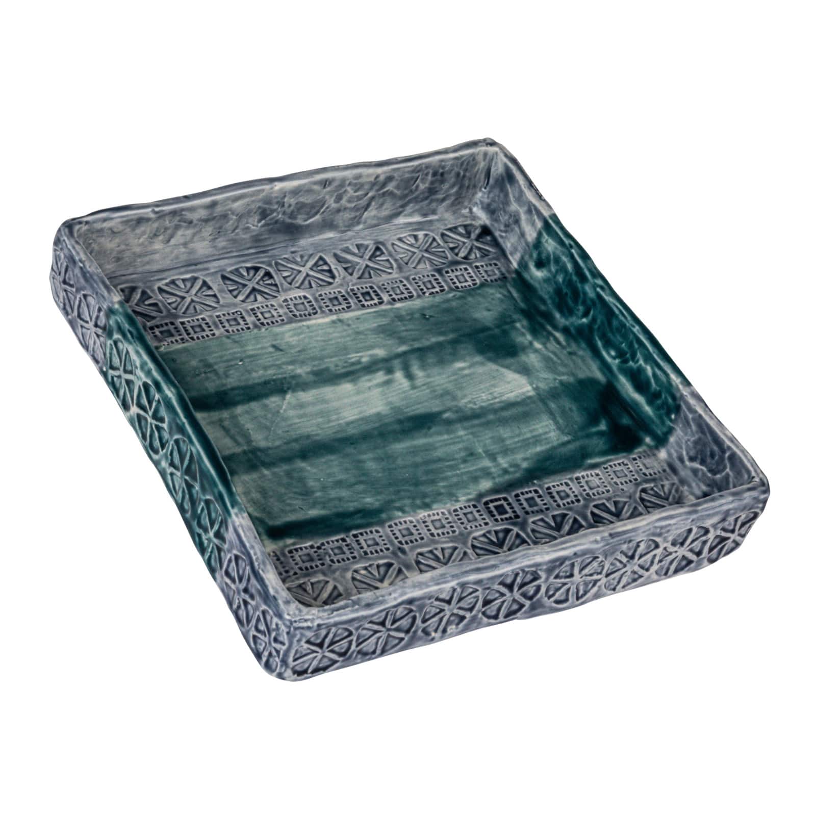 Hello Honey&#xAE; 7.5&#x22; Blue Coastal Stoneware Napkin Holder