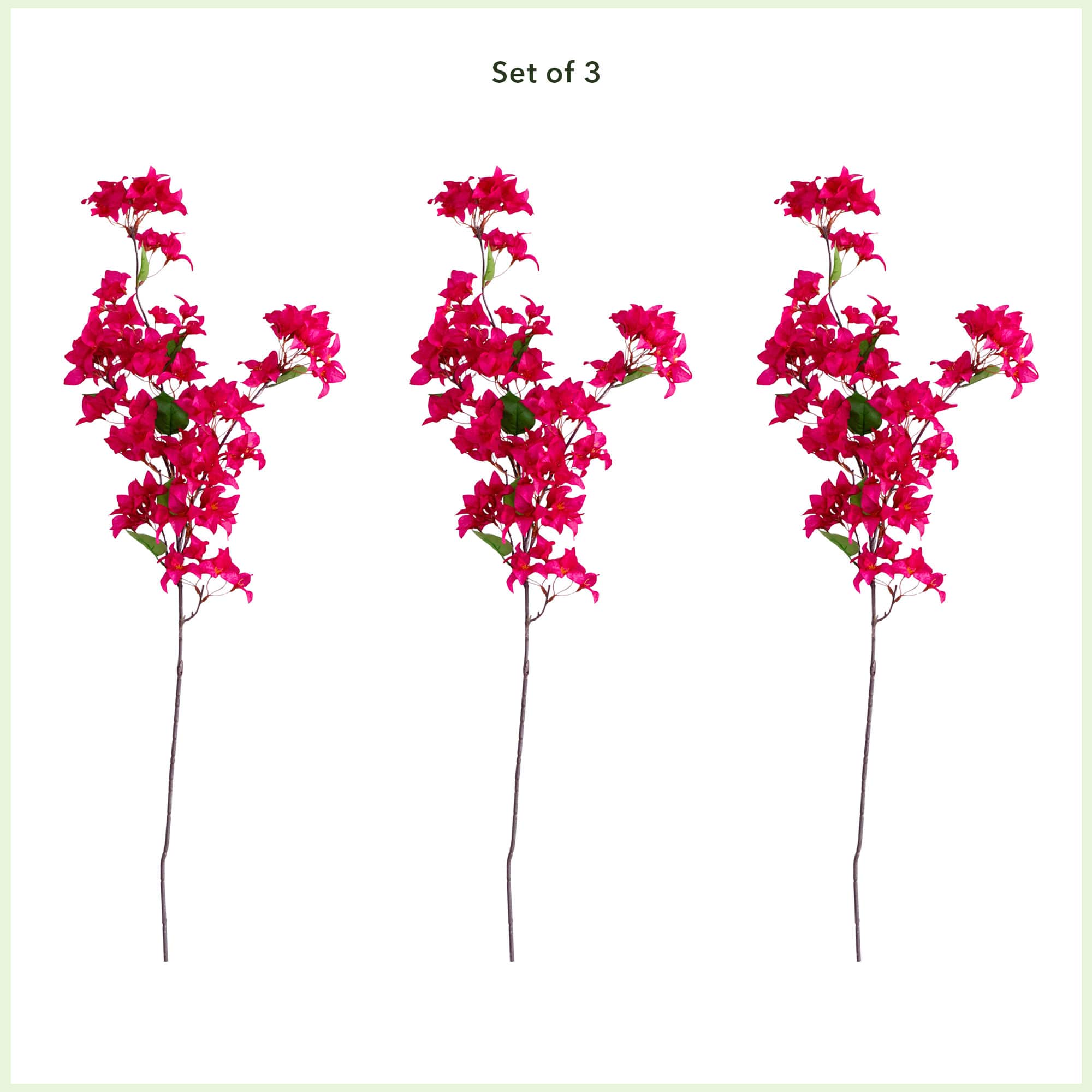 47&#x22; Pink Bougainvillea Flower Stems, 3ct.
