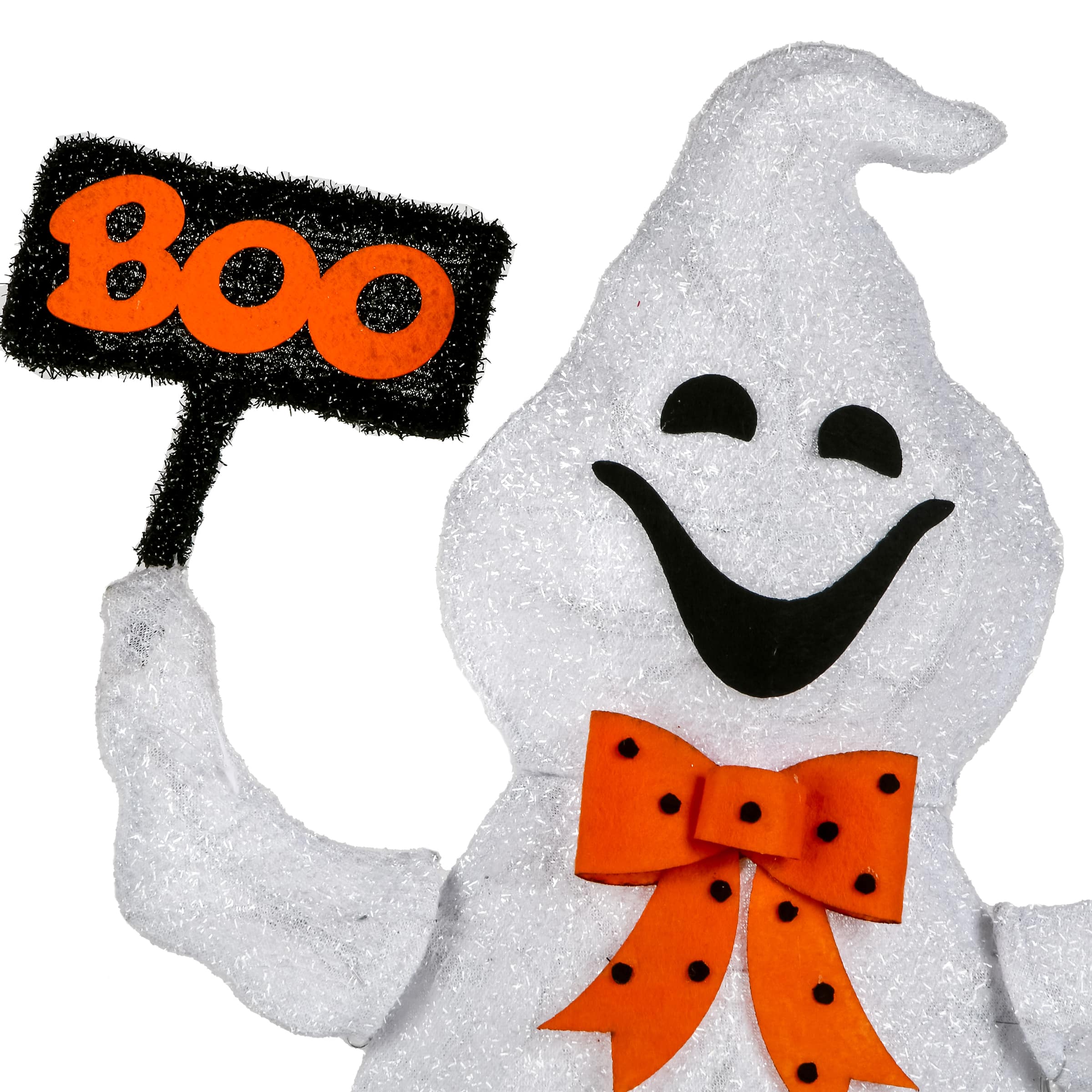 31" Pre-Lit Ghost With BOO Banner Garden Stake
