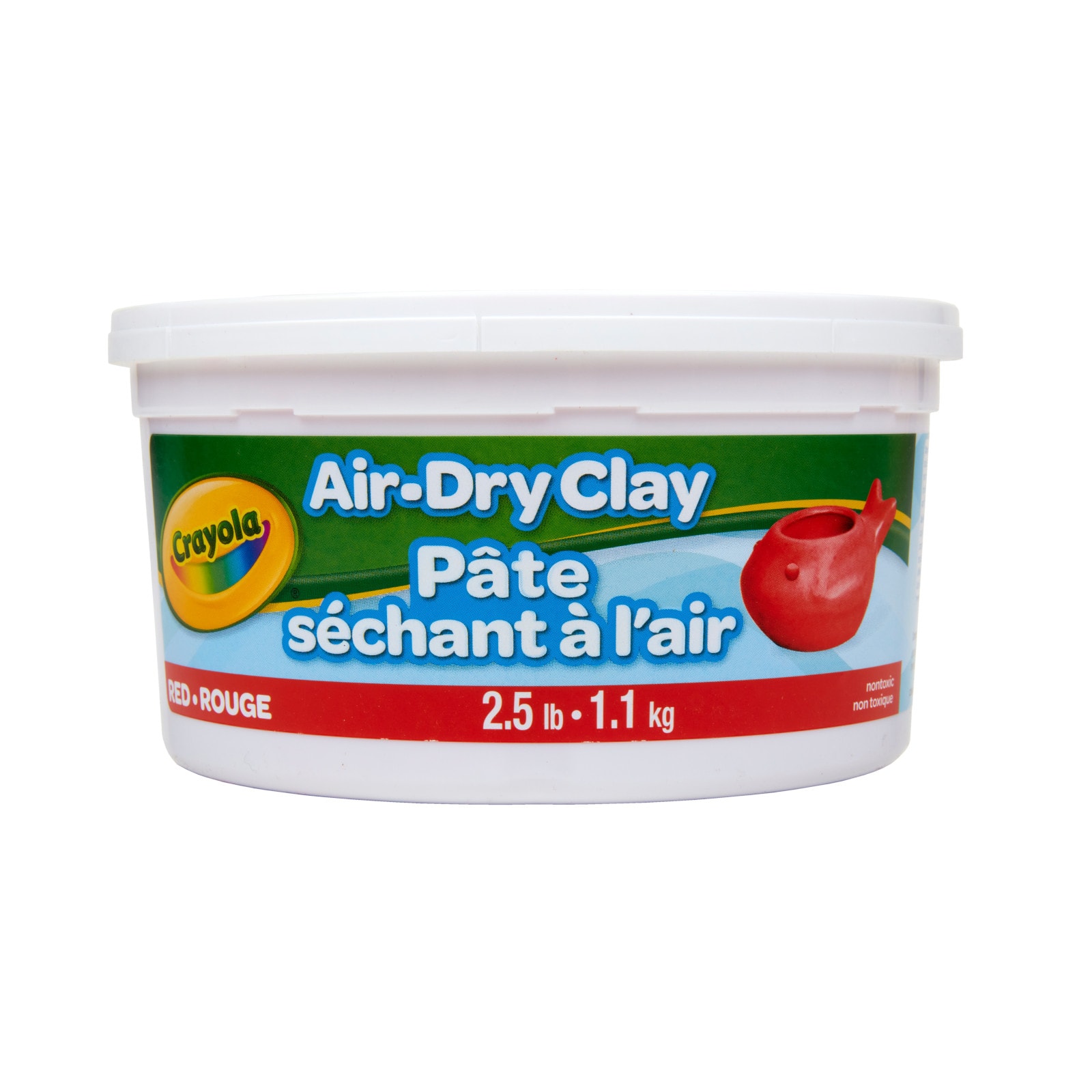 Crayola® 2.5lb. Red Air Dry Clay Tub