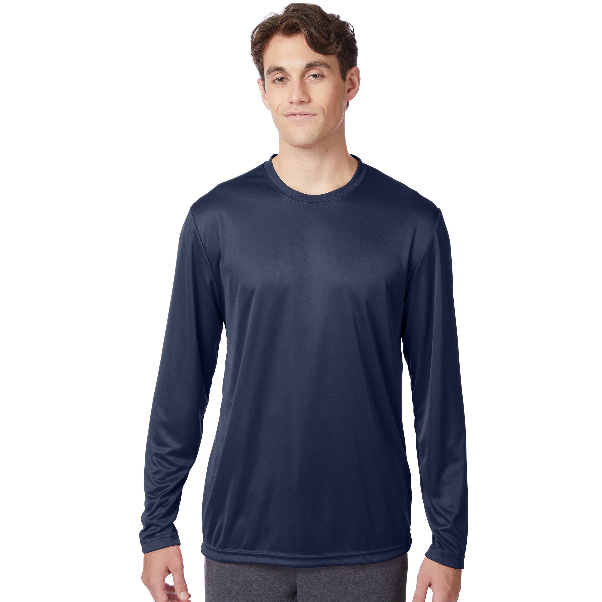 Hanes Sport Cool DRI Long Sleeve Men&#x27;s Performance T-Shirt