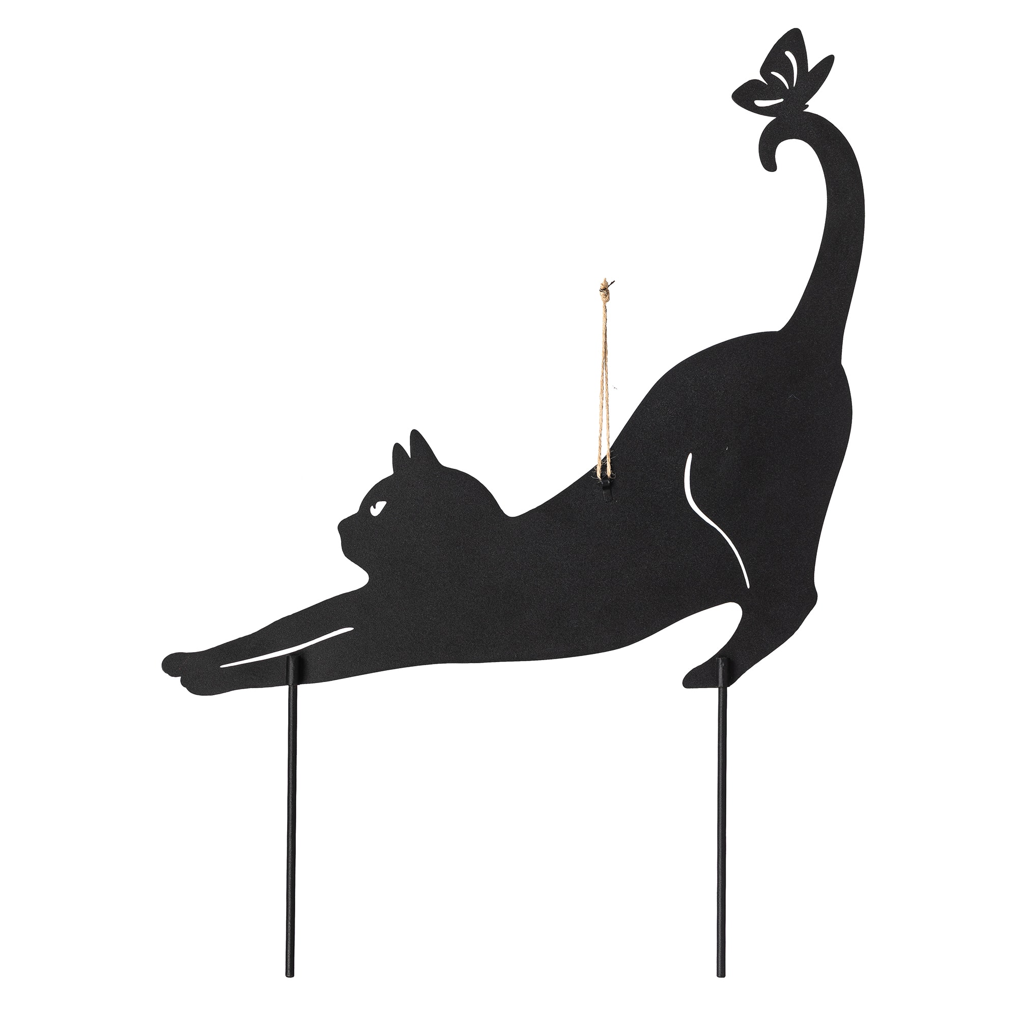 Glitzhome® 20.5" Multi-Functional Metal Cat Silhouette Pick Set